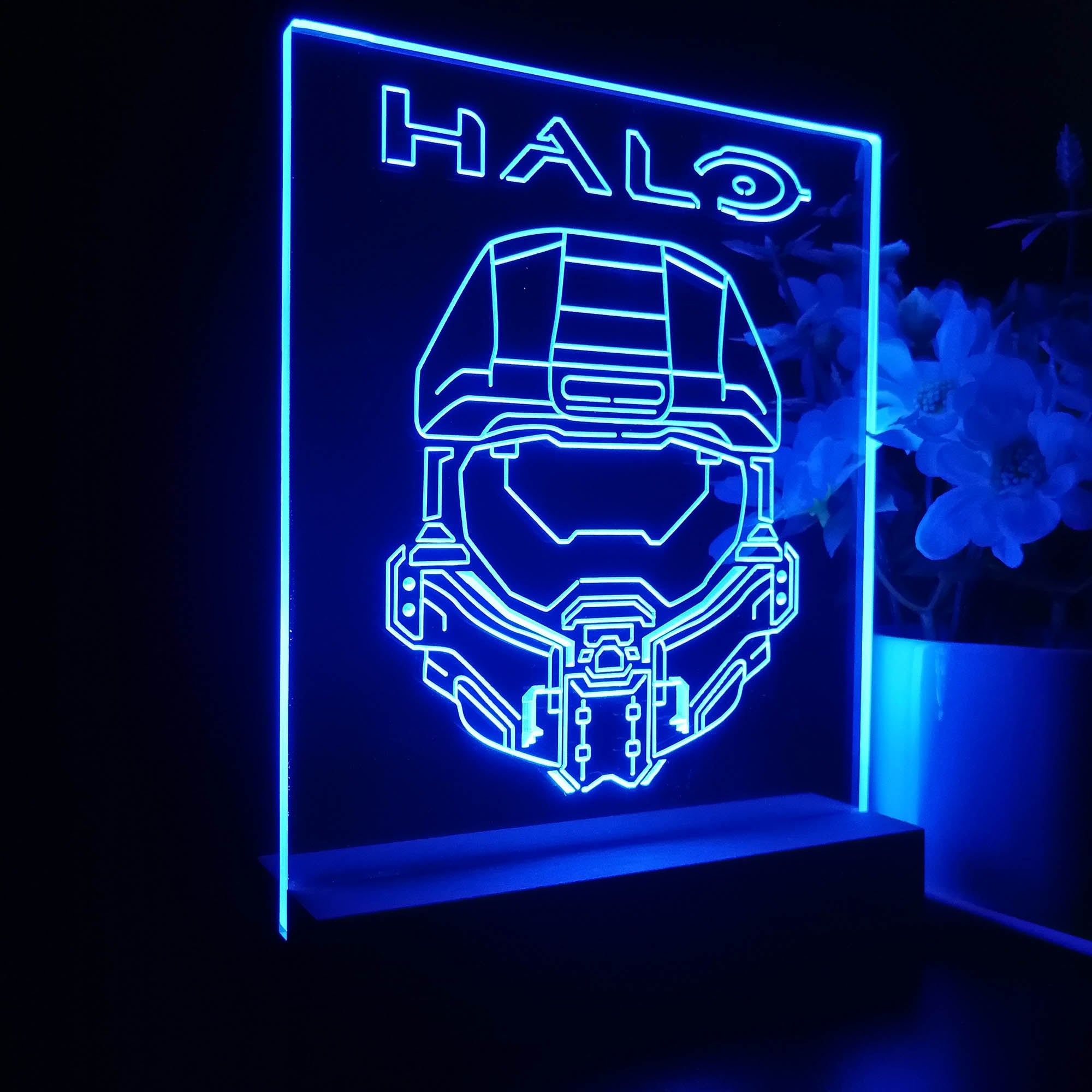 Halo Master Chief Gamer Tag LED Sign Lamp Display | PRO LED SIGN