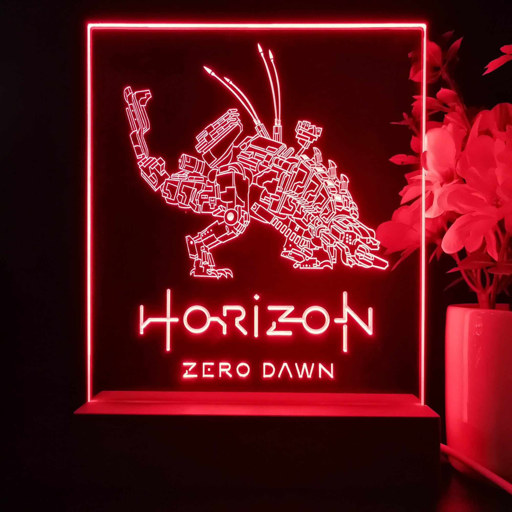 Horizon Zero Dawn Thunderjaws Game Room LED Sign Lamp Display