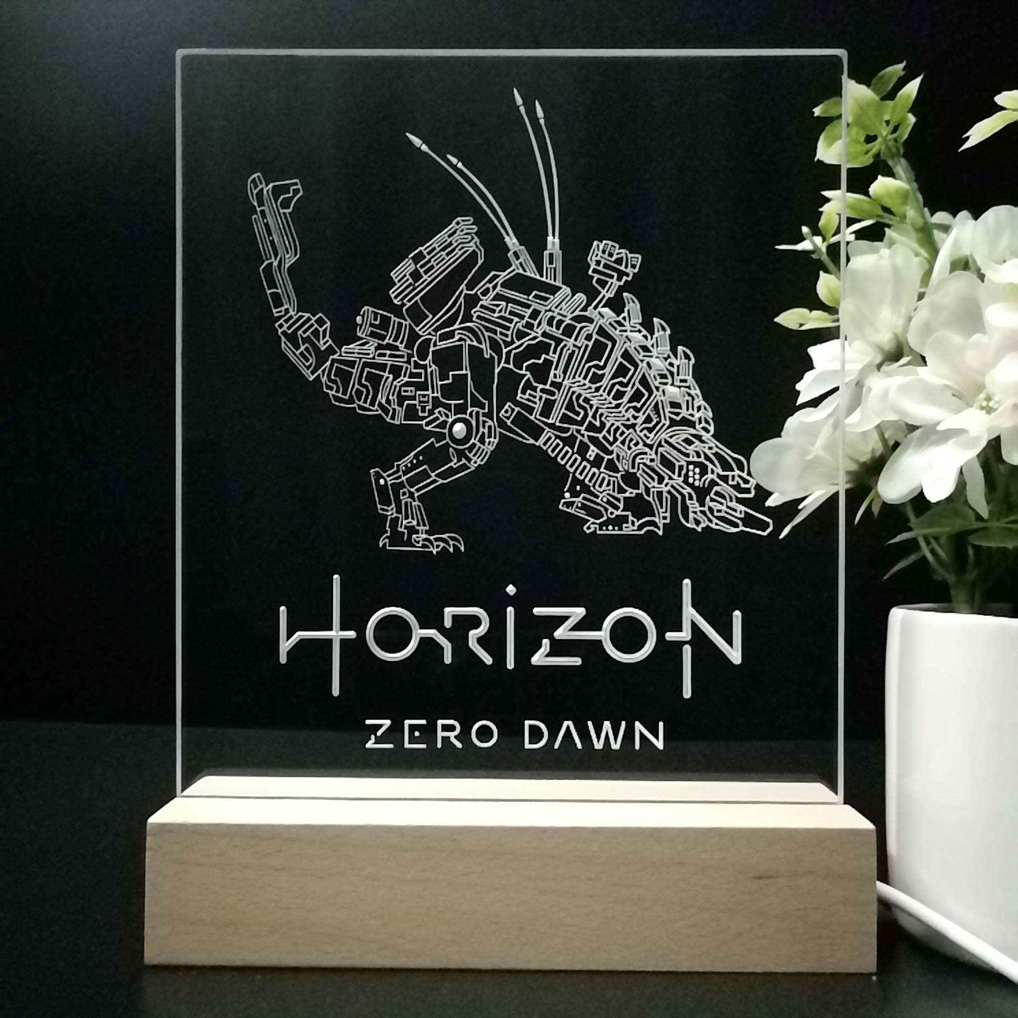 Horizon Zero Dawn Thunderjaws Game Room LED Sign Lamp Display
