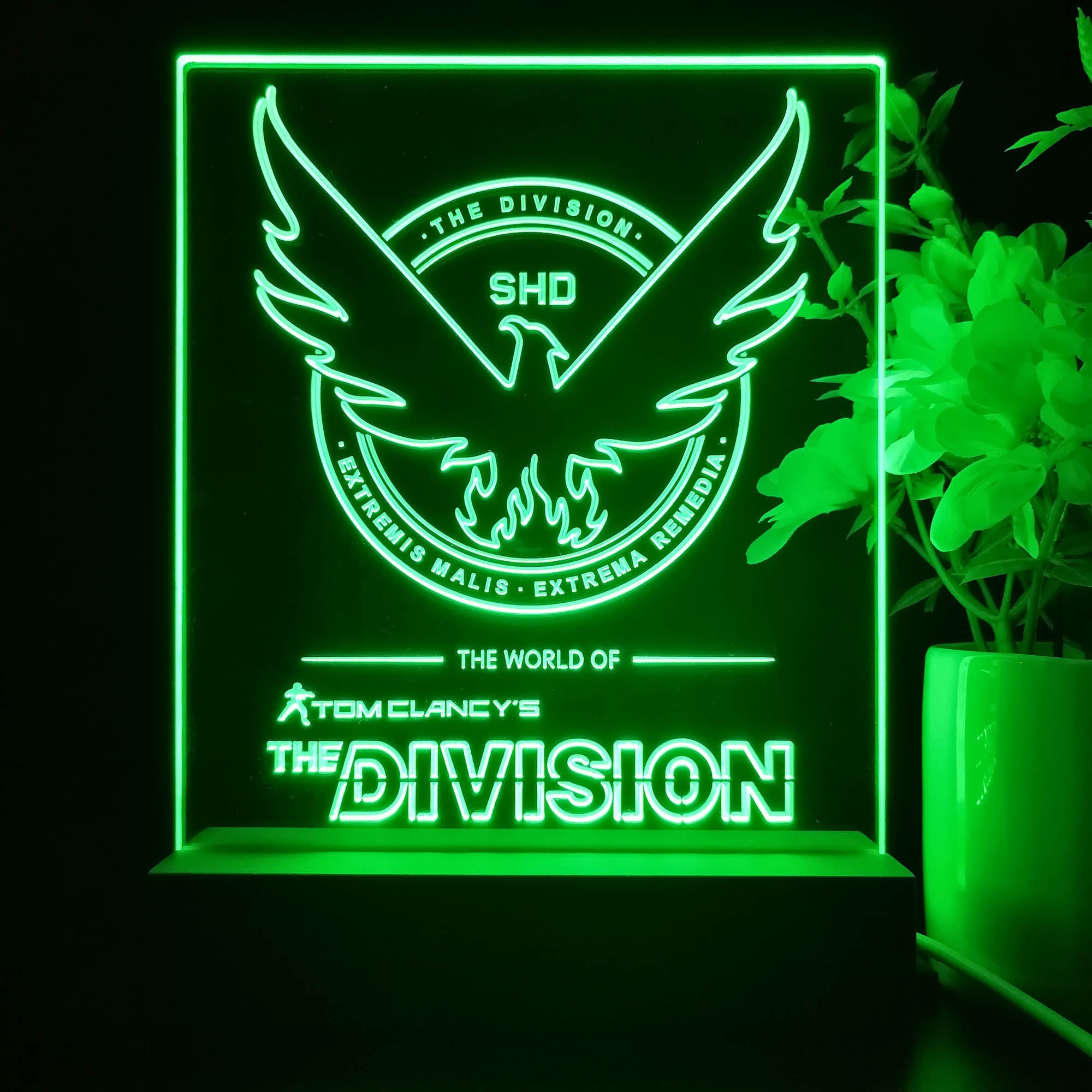 Tom Clancy's Division Game Room LED Sign Lamp Display