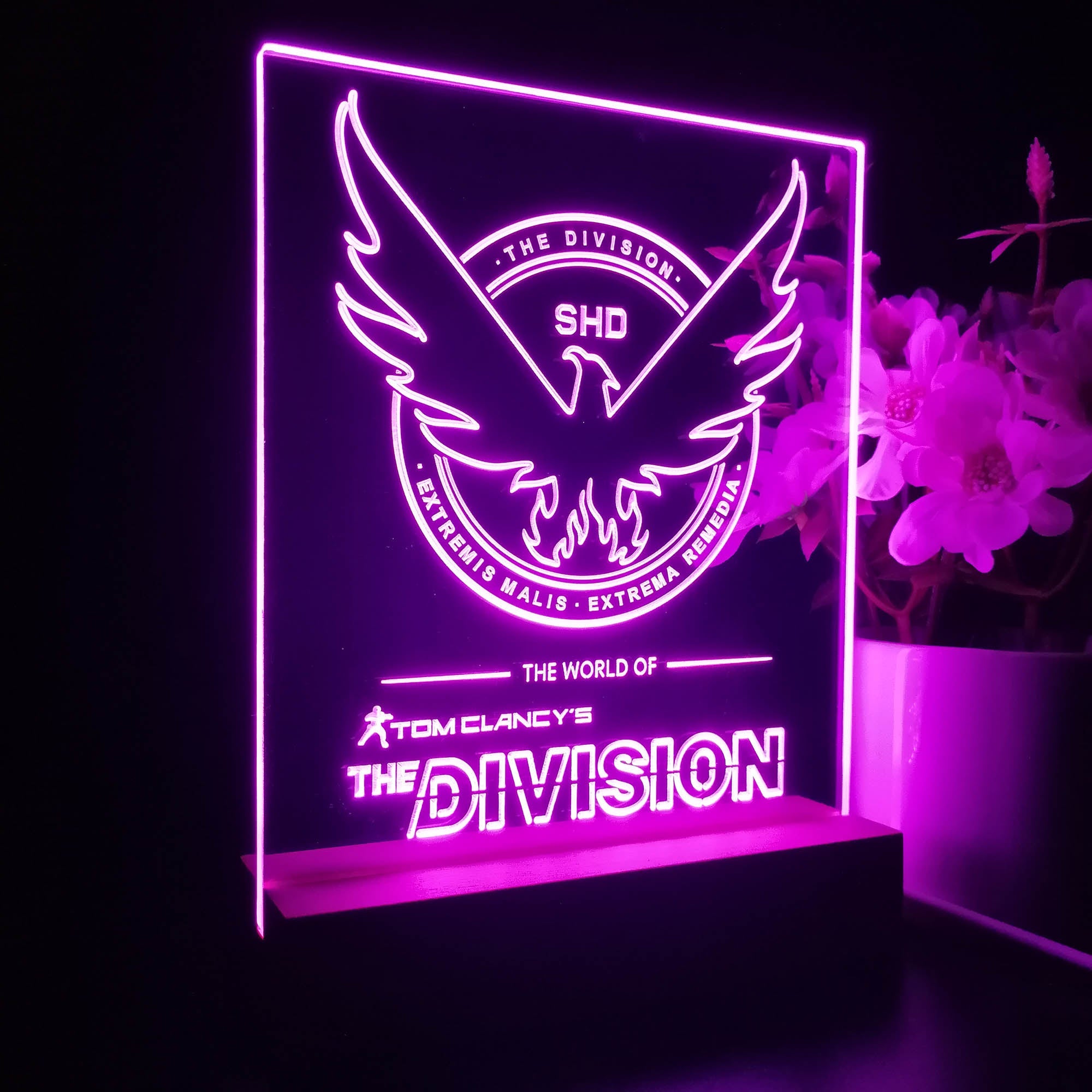 Tom Clancy's Division Game Room LED Sign Lamp Display