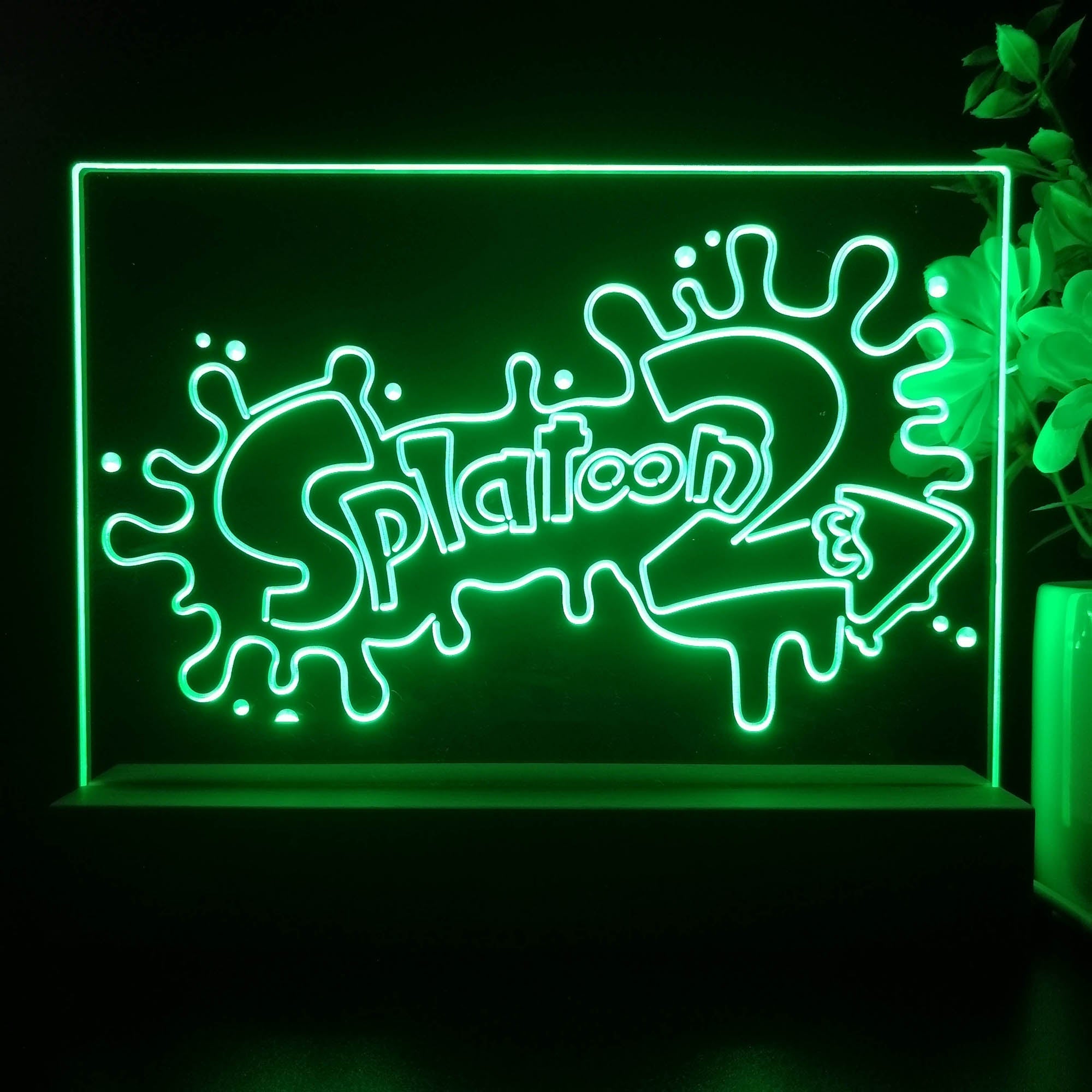 Splatoon 2 Neon Sign Game Room Lamp