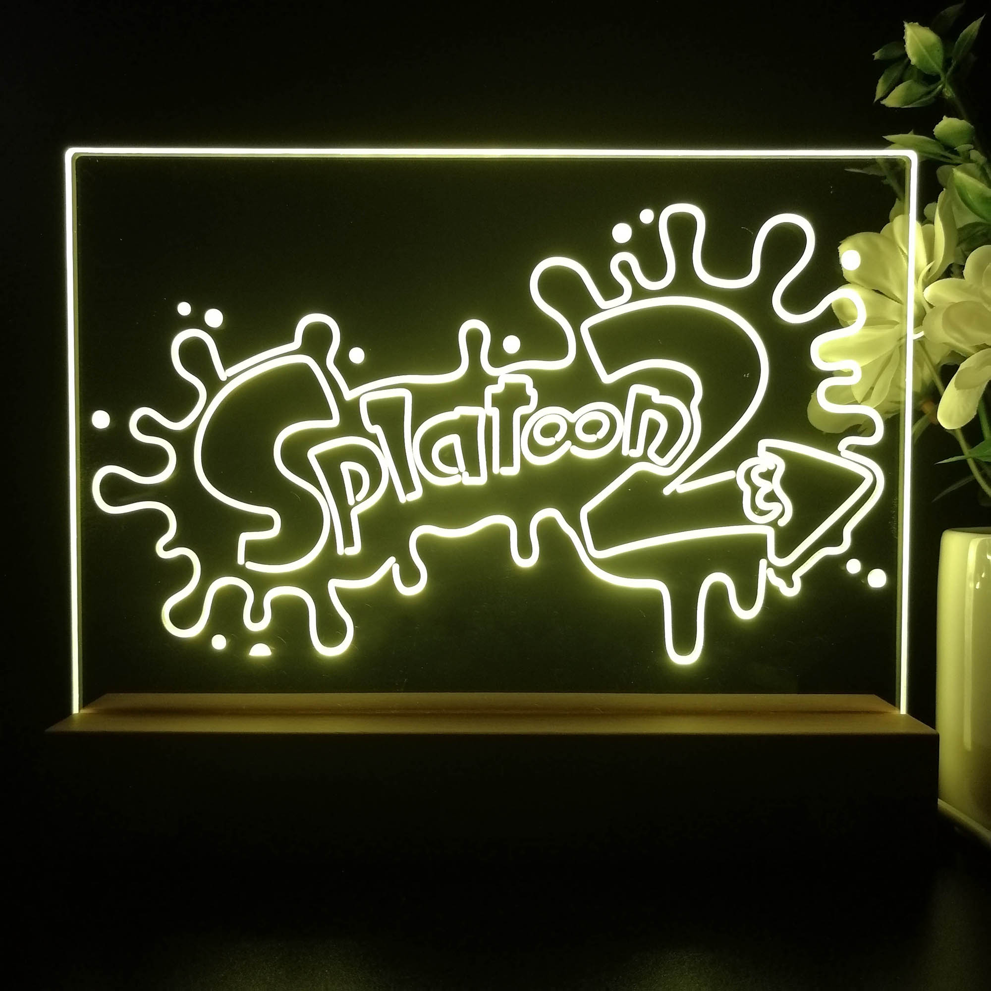 Splatoon 2 Neon Sign Game Room Lamp