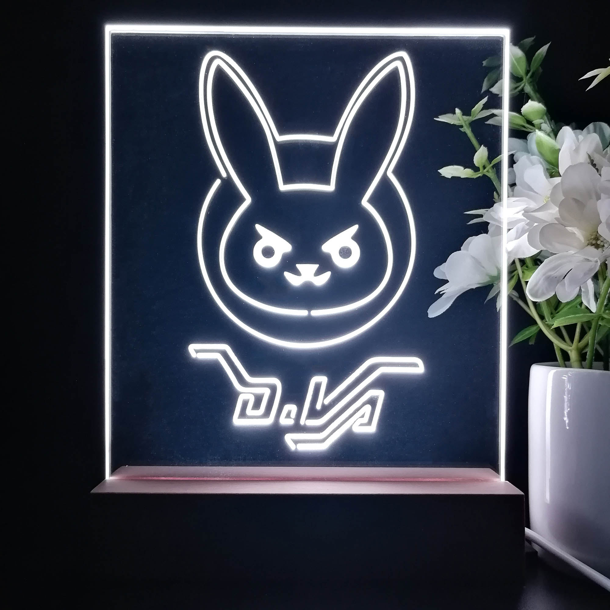 Overwatch Dva Game Room LED Sign Lamp Display