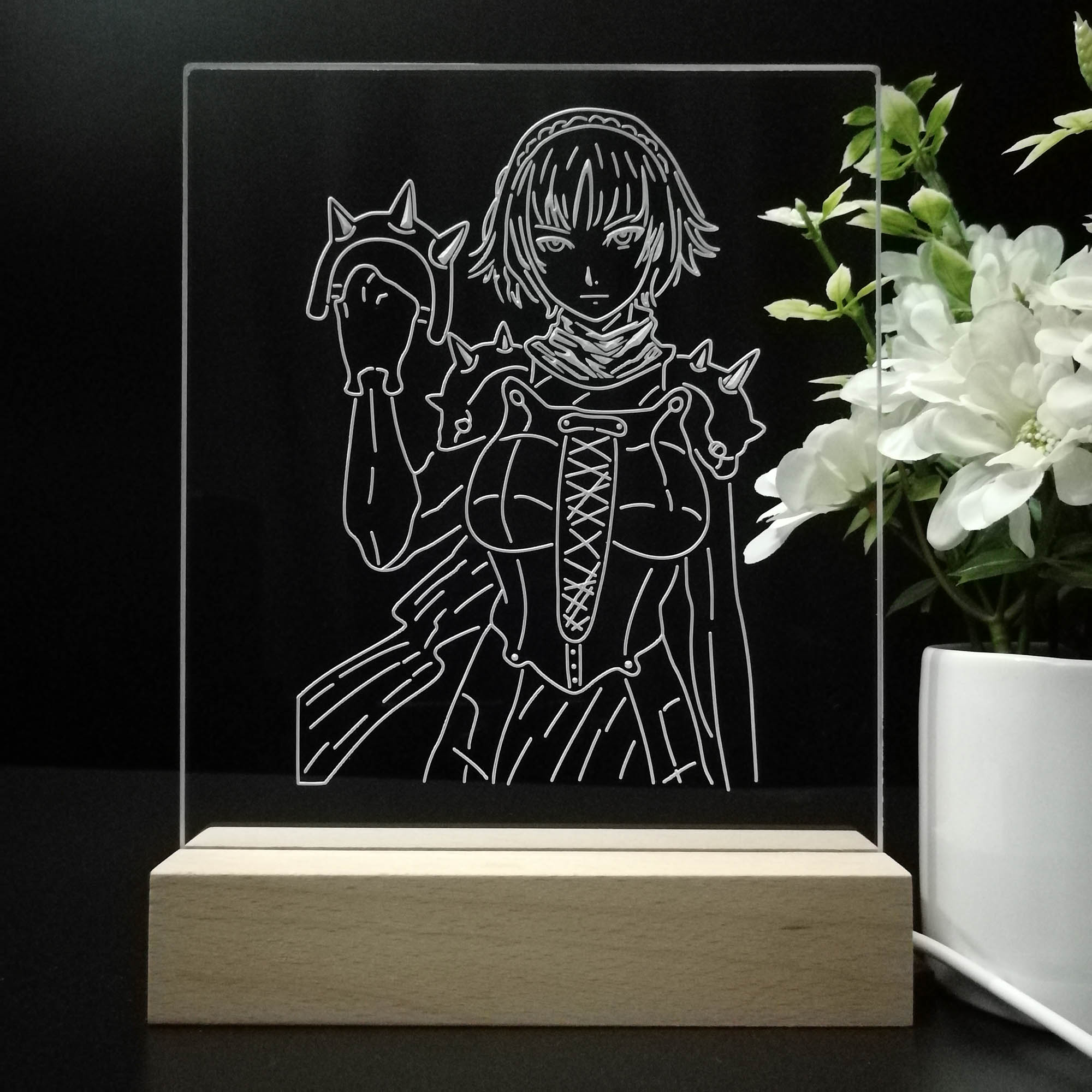 Persona 5 Makoto Nijima Game Room LED Sign Lamp Display