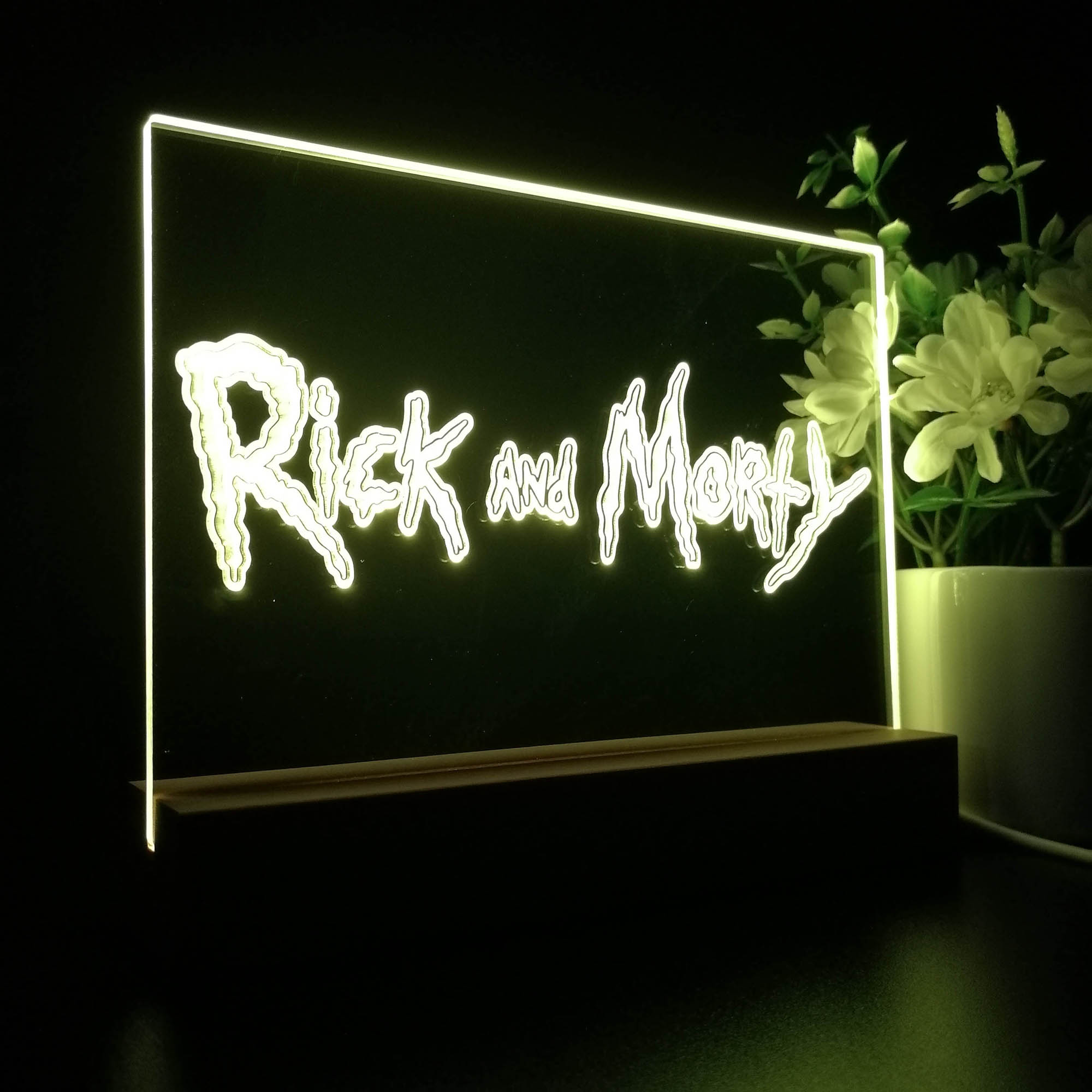 Rick And Morty Gift Neon Sign Game Room Lamp
