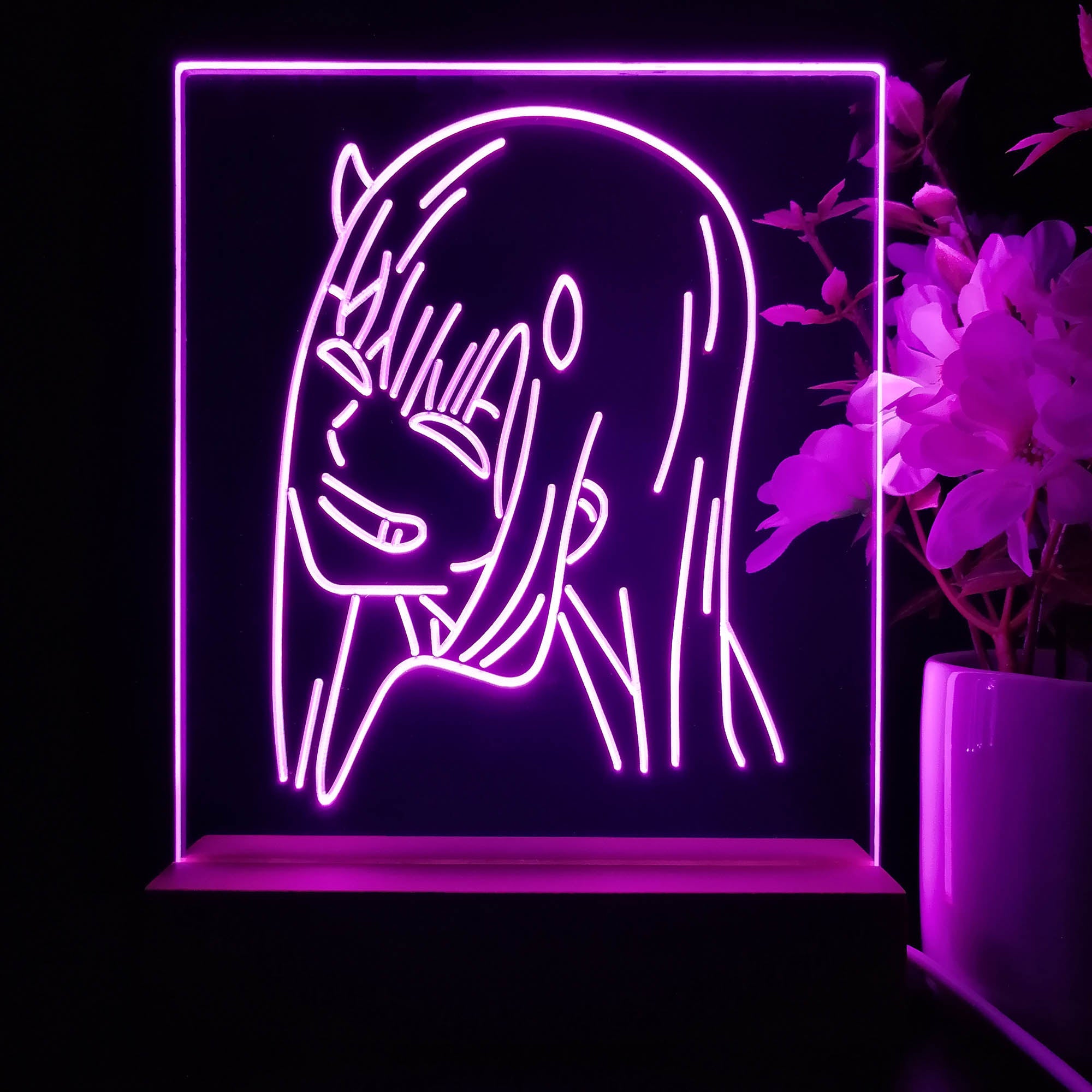 Zero Two Game Room LED Sign Lamp Display