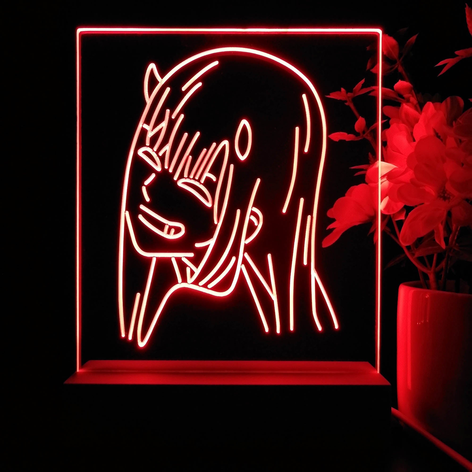 Zero Two Game Room LED Sign Lamp Display