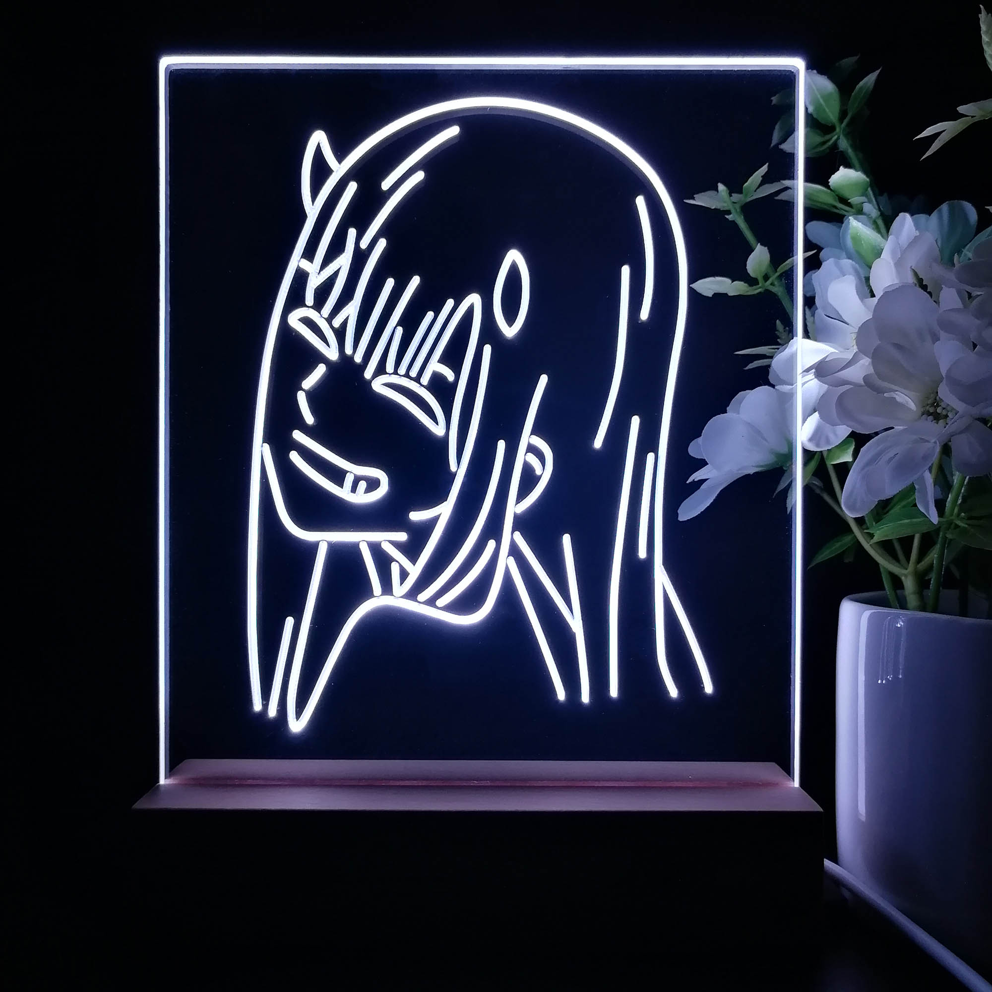 Zero Two Game Room LED Sign Lamp Display