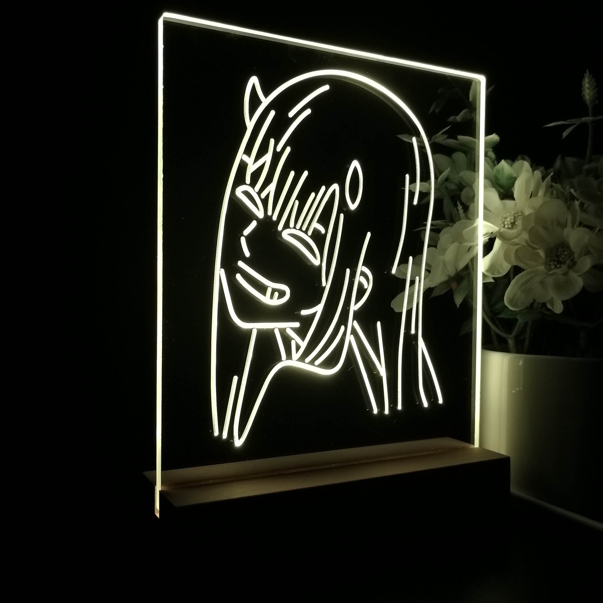 Zero Two Game Room LED Sign Lamp Display