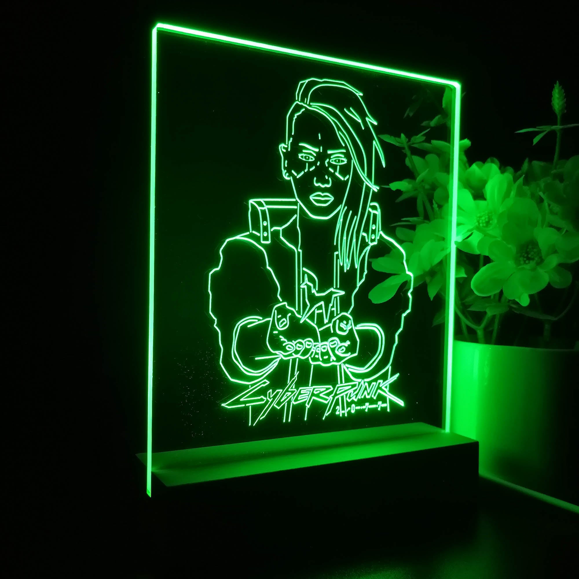 Cyberpunk 2077 Johnny Game Room LED Sign Lamp Display
