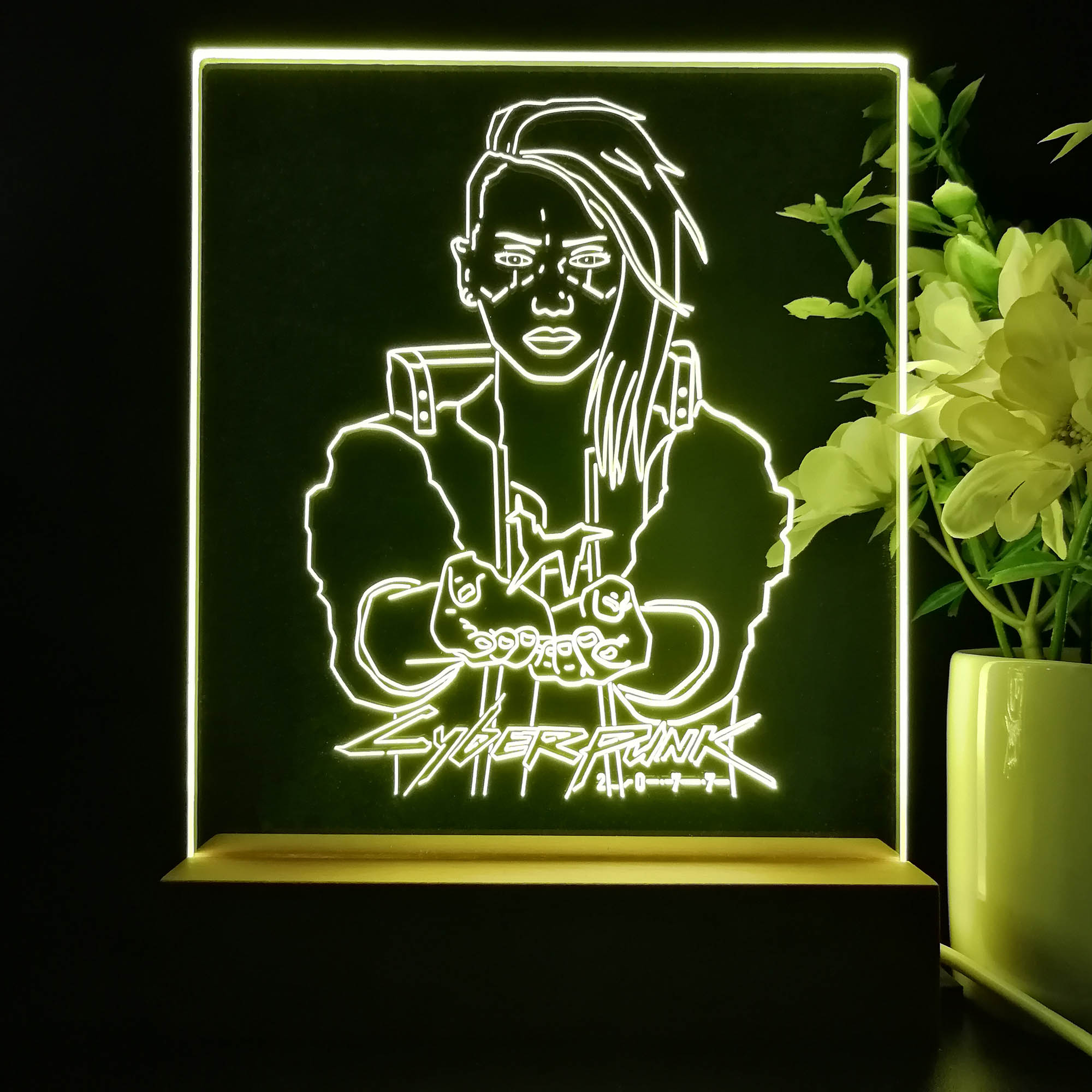 Cyberpunk 2077 Johnny Game Room LED Sign Lamp Display
