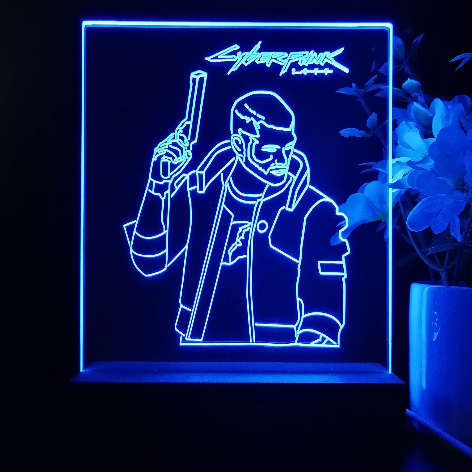 Cyberpunk 2077 Edgerunner Game Room LED Sign Lamp Display