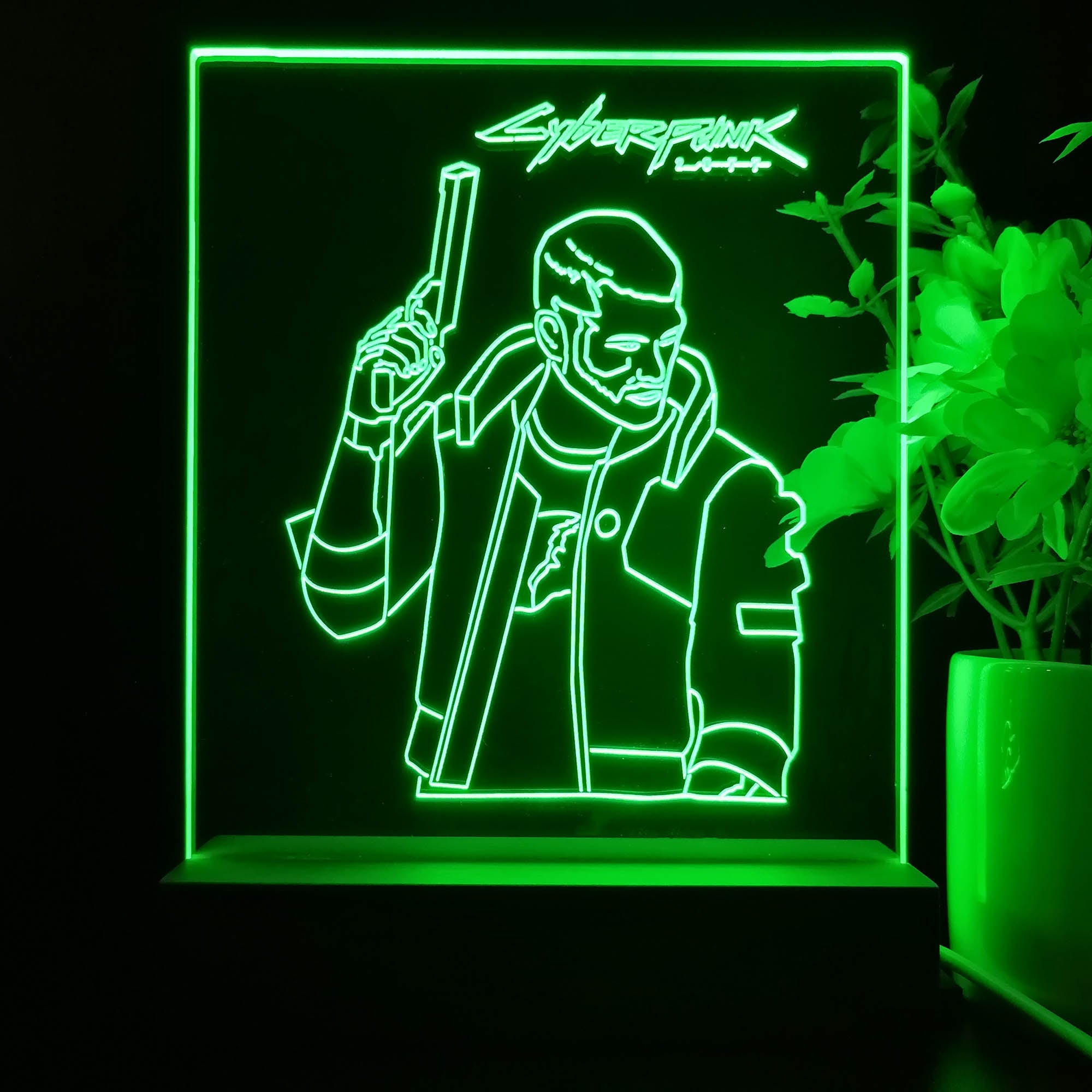 Cyberpunk 2077 Edgerunner Game Room LED Sign Lamp Display
