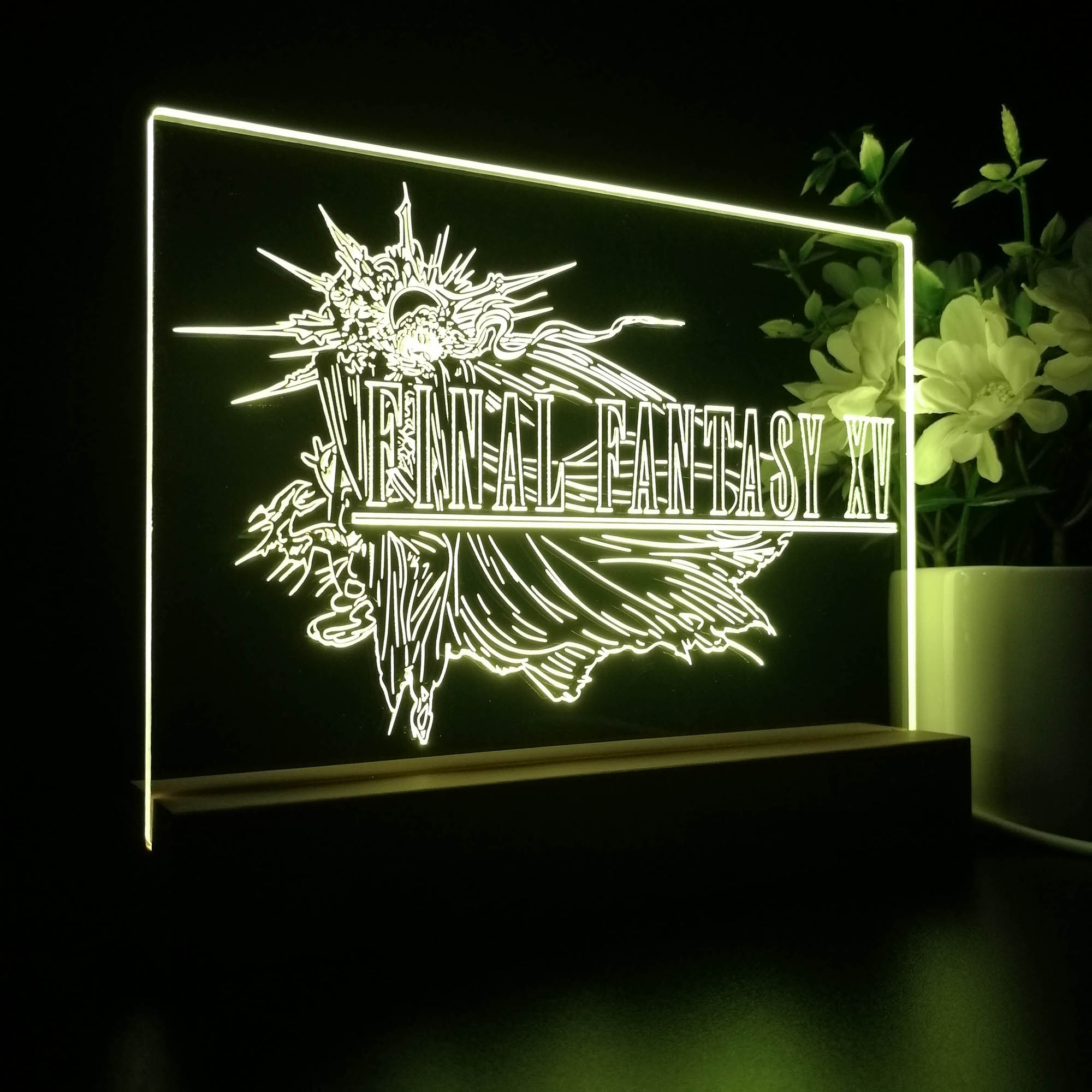 Final Fantasy XV Neon Sign Game Room Lamp