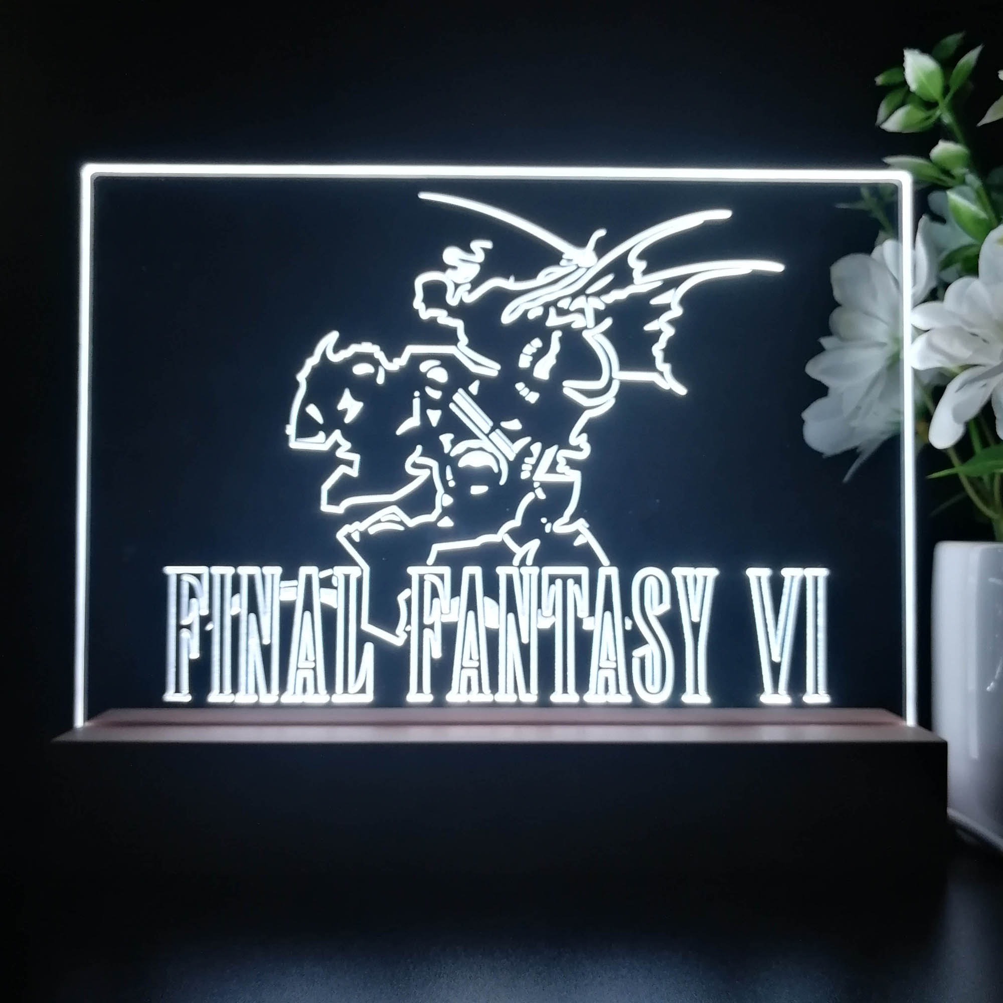 Final Fantasy VI Neon Sign Game Room Lamp
