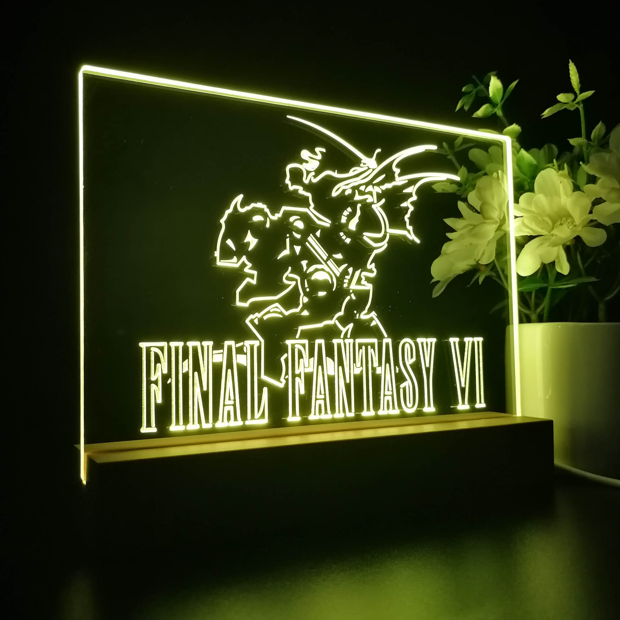 Final Fantasy VI Neon Sign Game Room Lamp