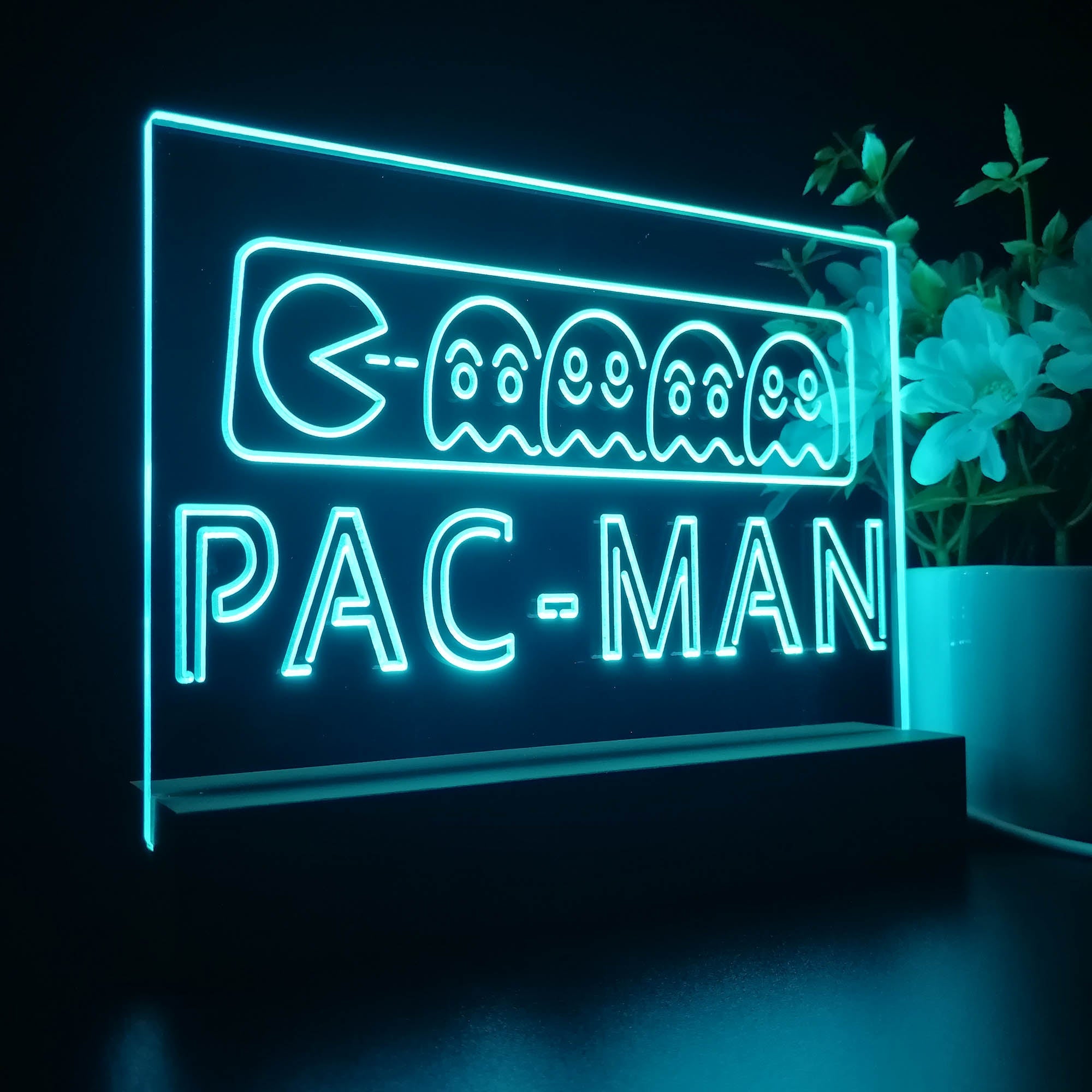 Pac-Man Neon Sign Game Room Lamp