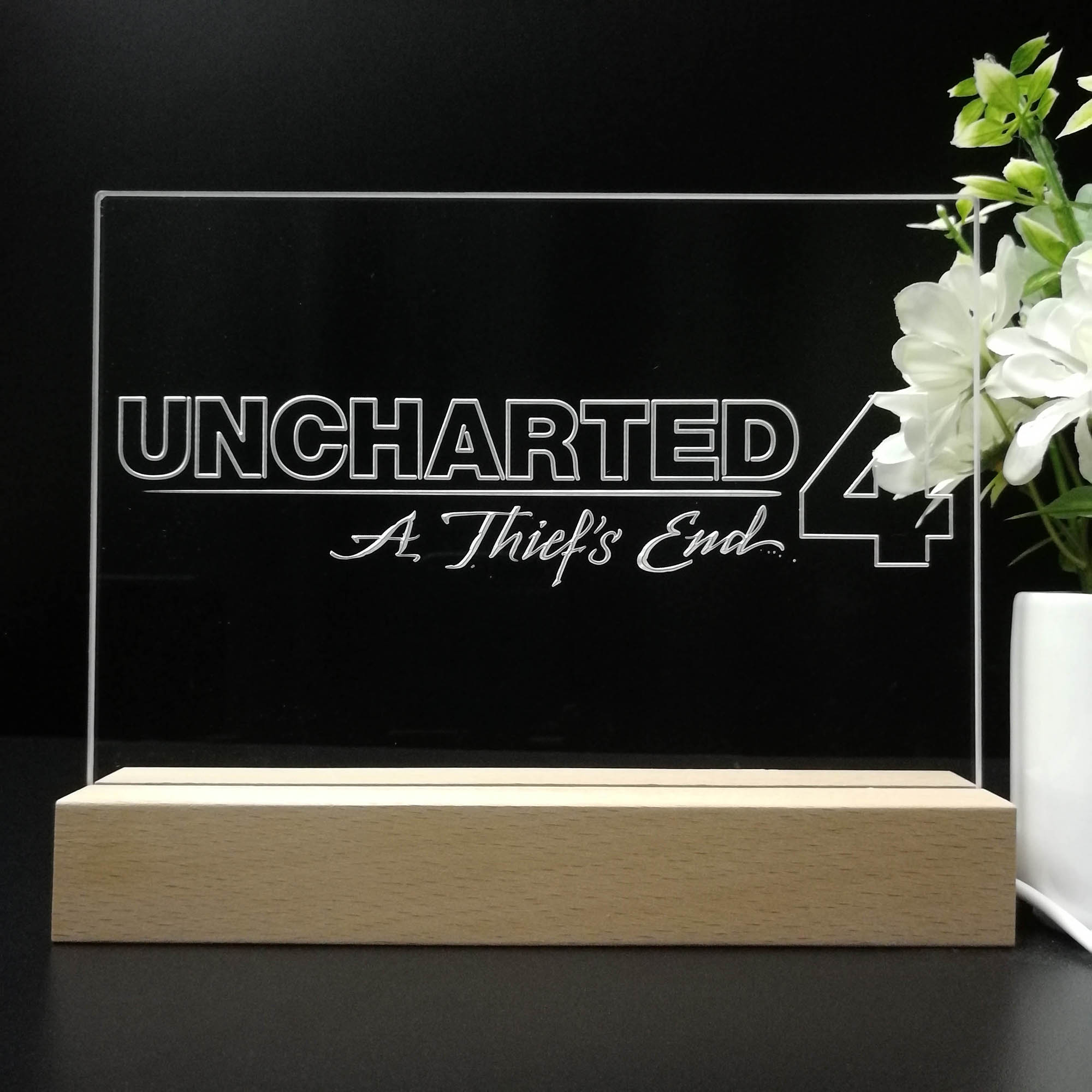 Uncharted A Thief's End Neon Sign Game Room Lamp
