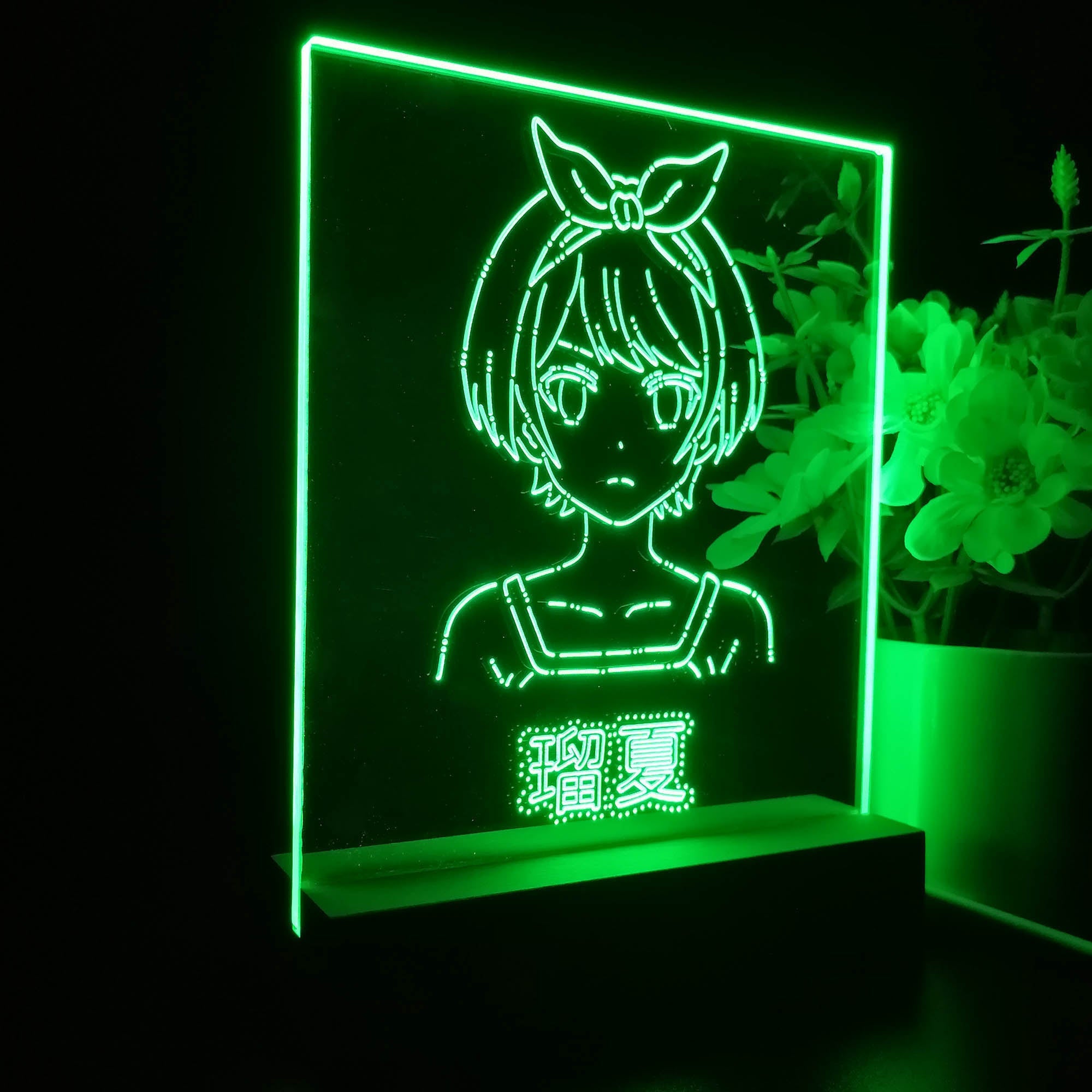 Anime Girl Game Room LED Sign Lamp Display