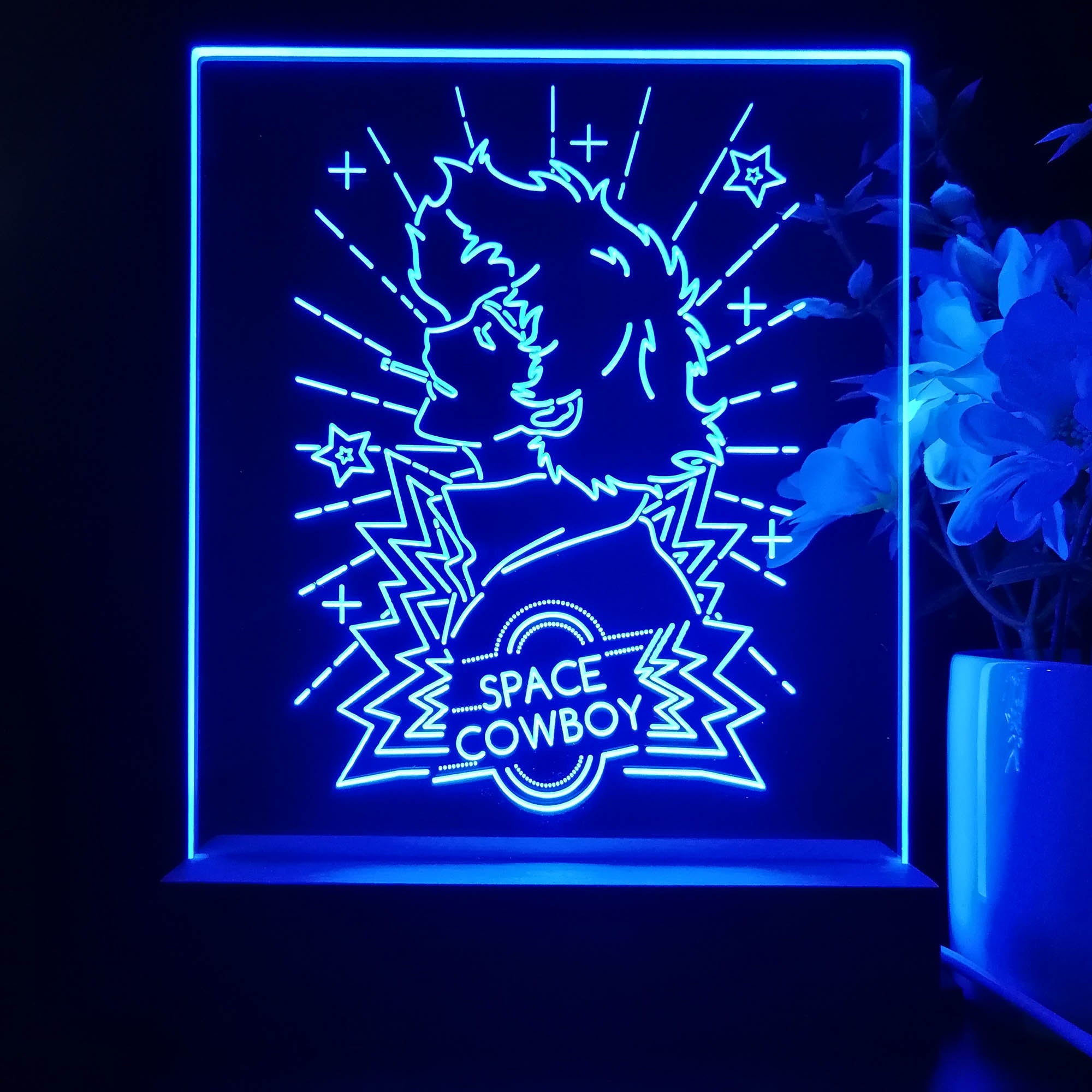 Space Cowboy Bebop Spike Game Room LED Sign Lamp Display