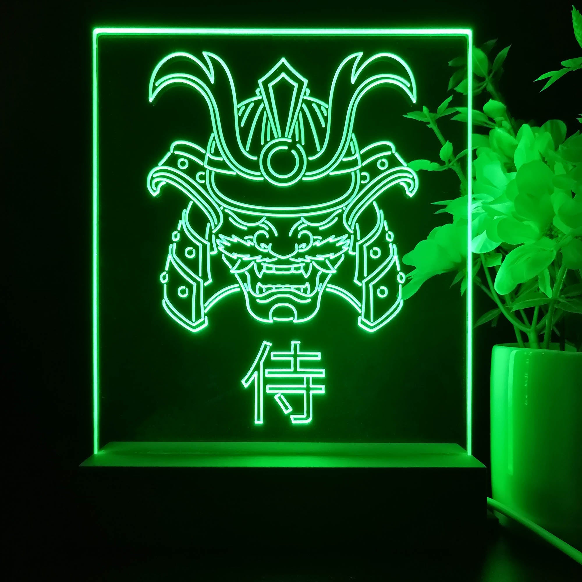 Samurai Game Room LED Sign Lamp Display