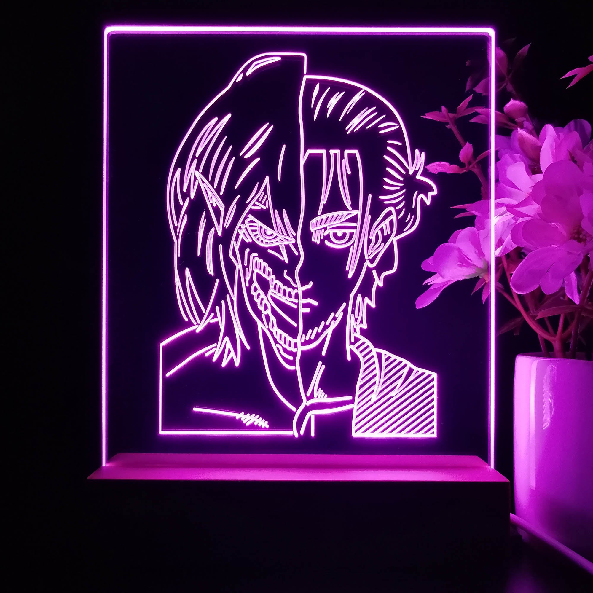 Attack on Titan AOT Game Room LED Sign Lamp Display