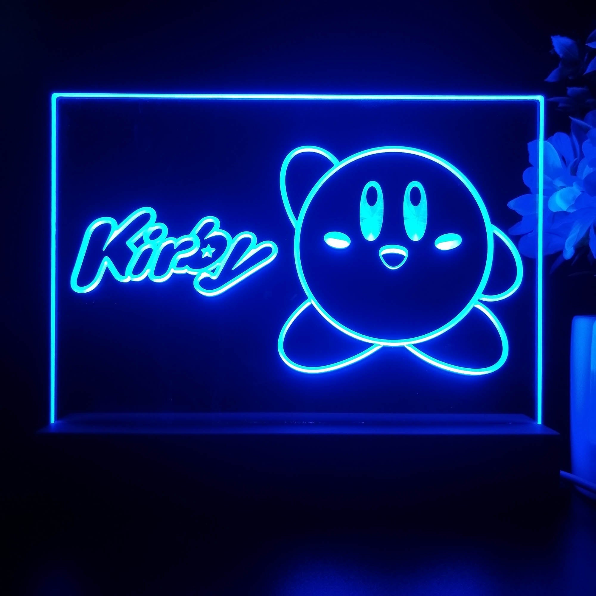 Kirby Star Allies Game Room LED Sign Lamp Display