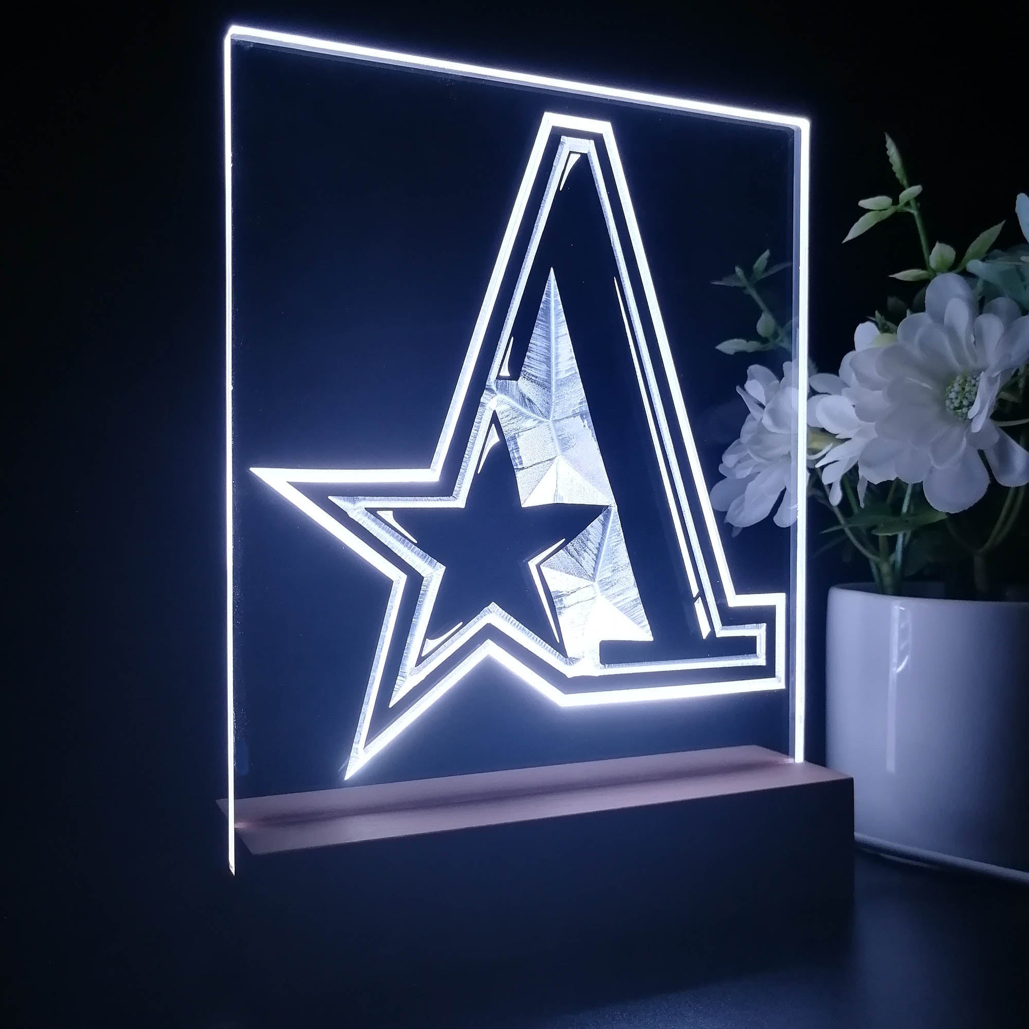 Team Aster 3D Illusion Night Light Desk Lamp