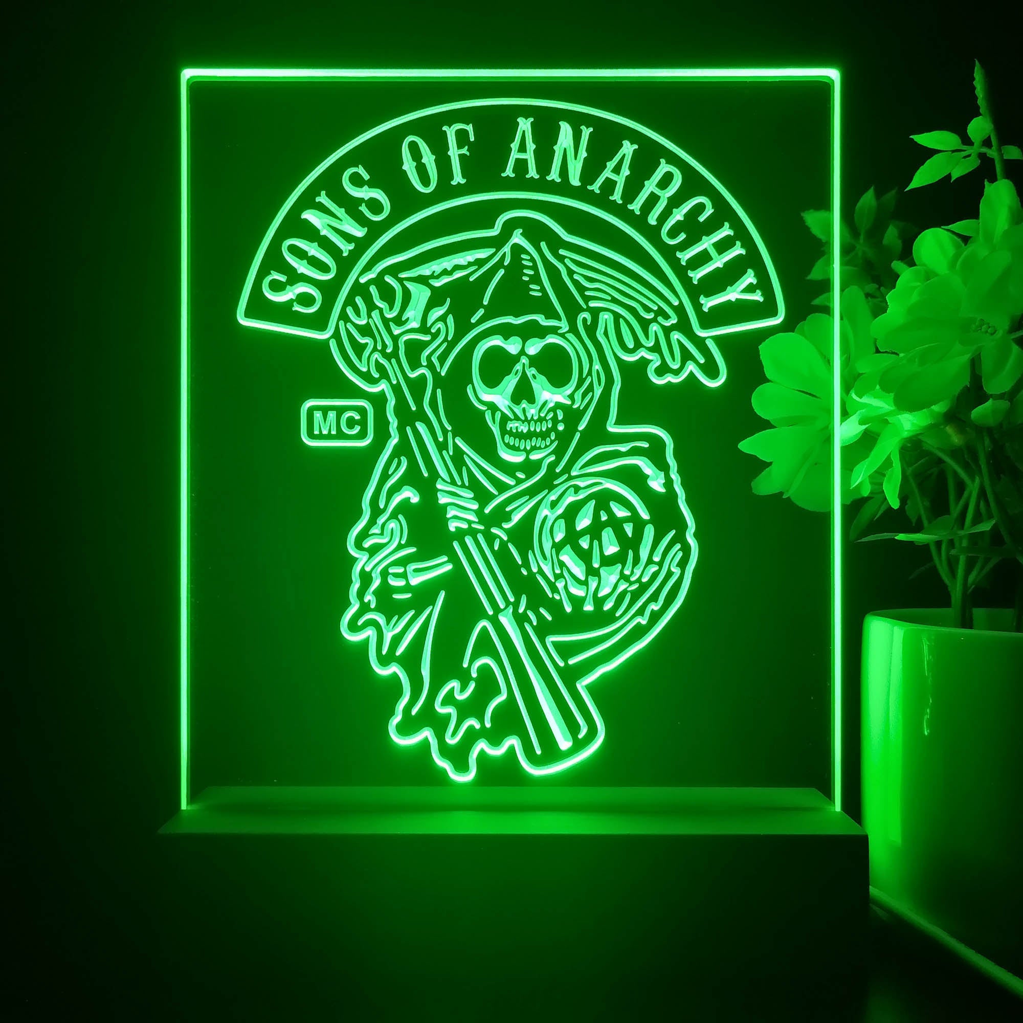 Sons of Anarchy 3D Illusion Night Light Desk Lamp