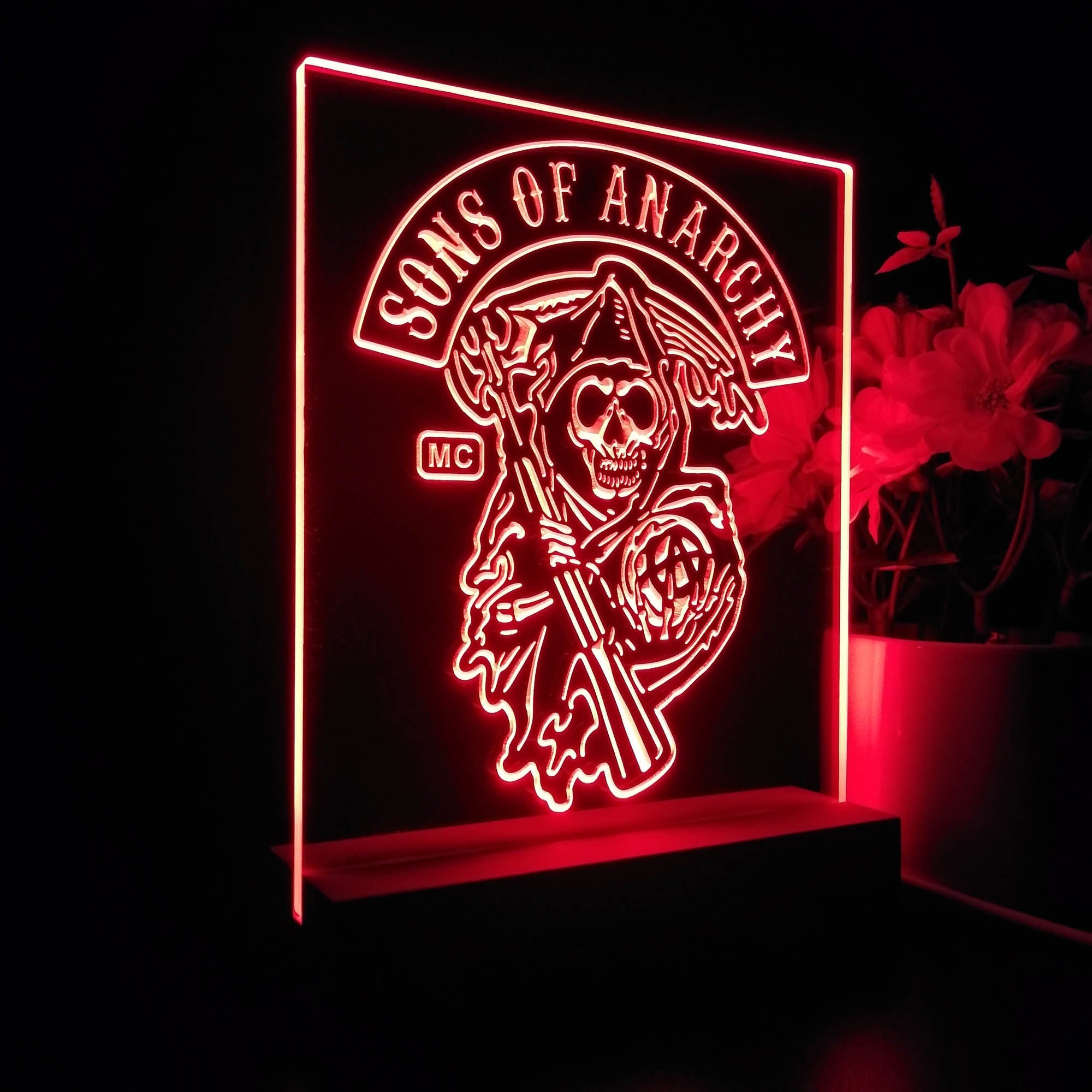 Sons of Anarchy 3D Illusion Night Light Desk Lamp