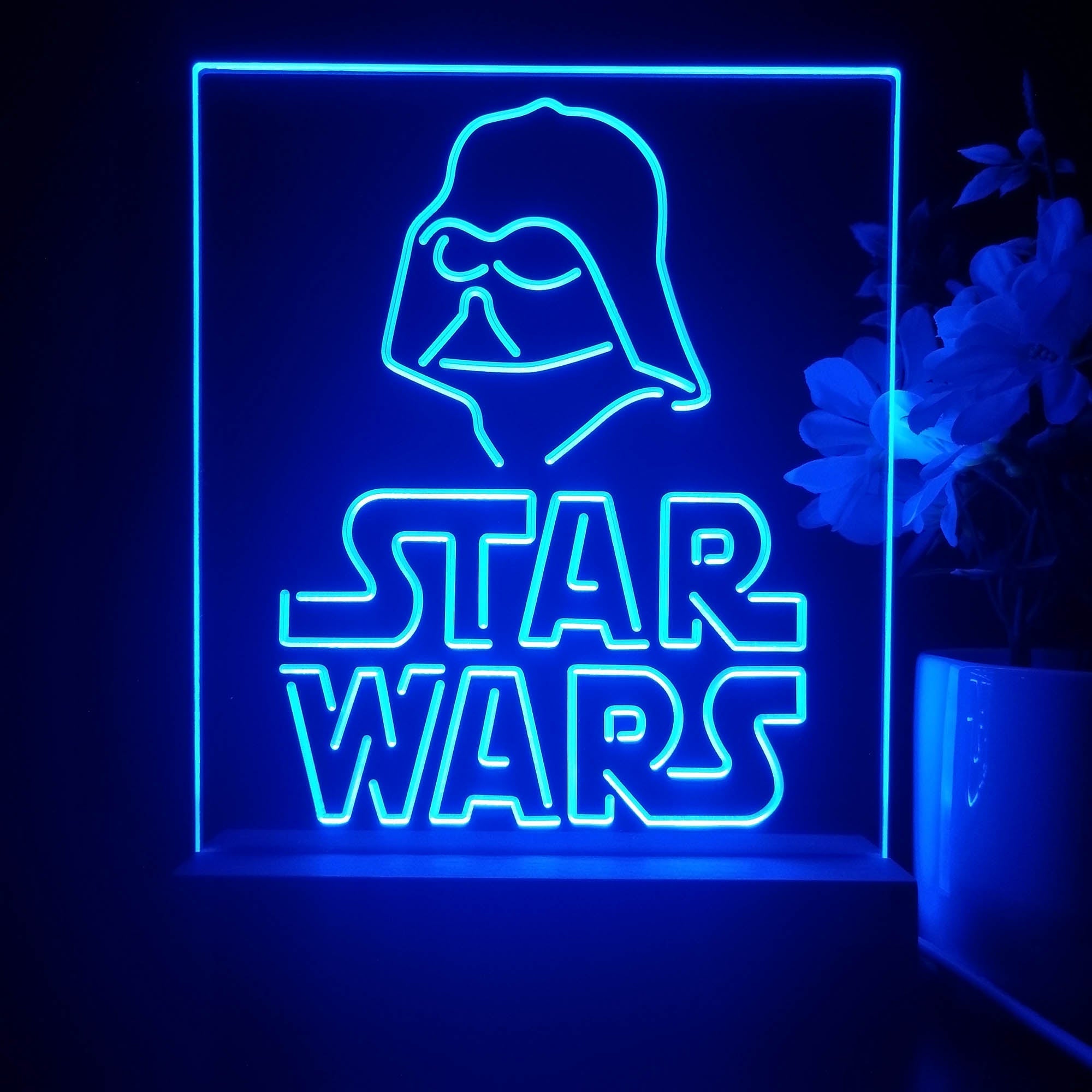Stars Wars Darth Vader Game Room 3D Illusion Night Light Desk Lamp