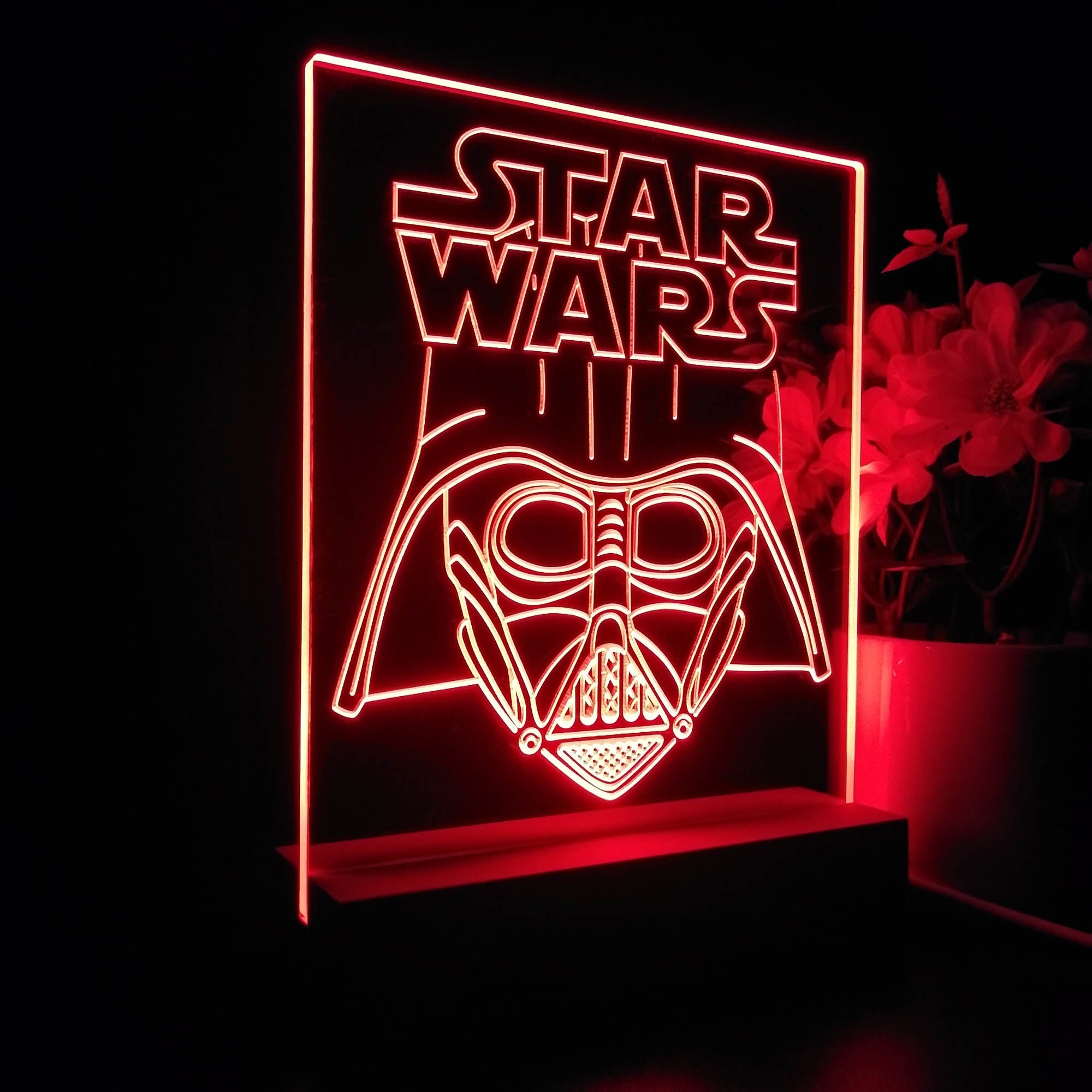Stars Wars Darth Vader Home Theater 3D Illusion Night Light Desk Lamp