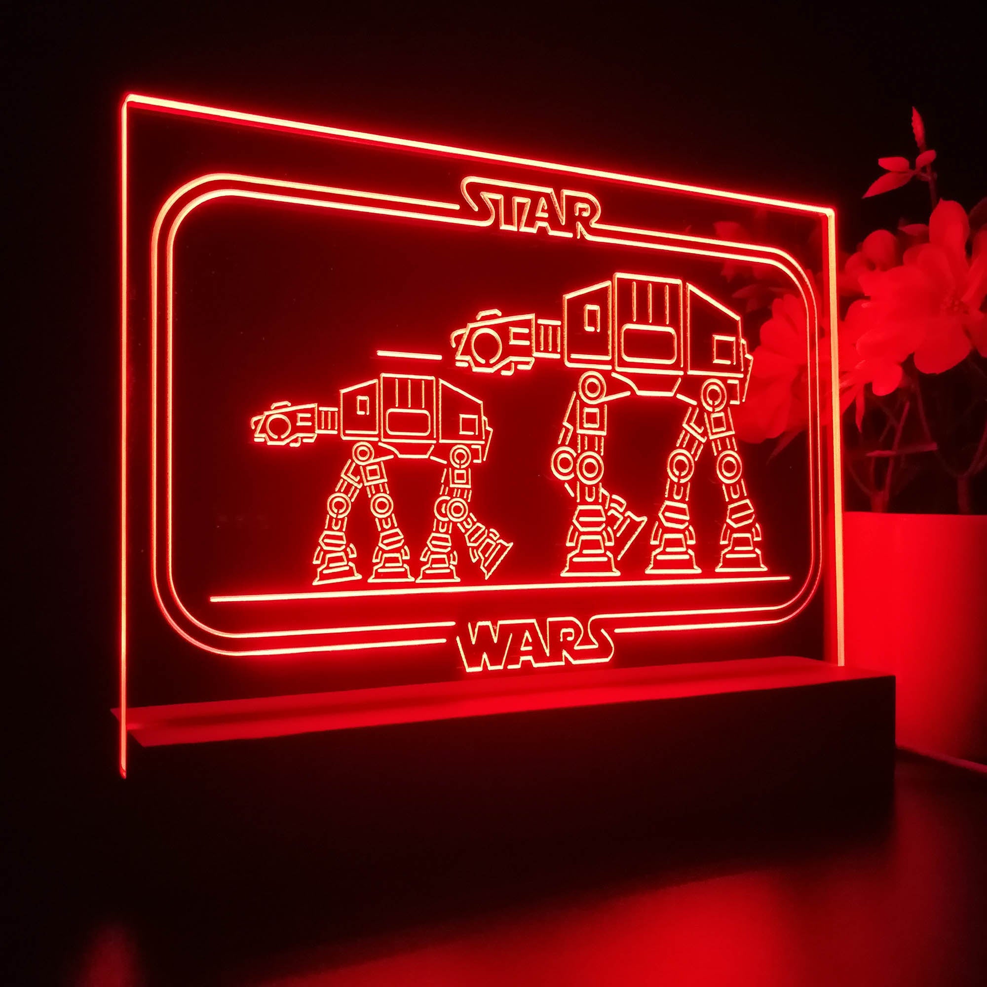 Stars Wars Home Theater 3D Illusion Night Light Desk Lamp
