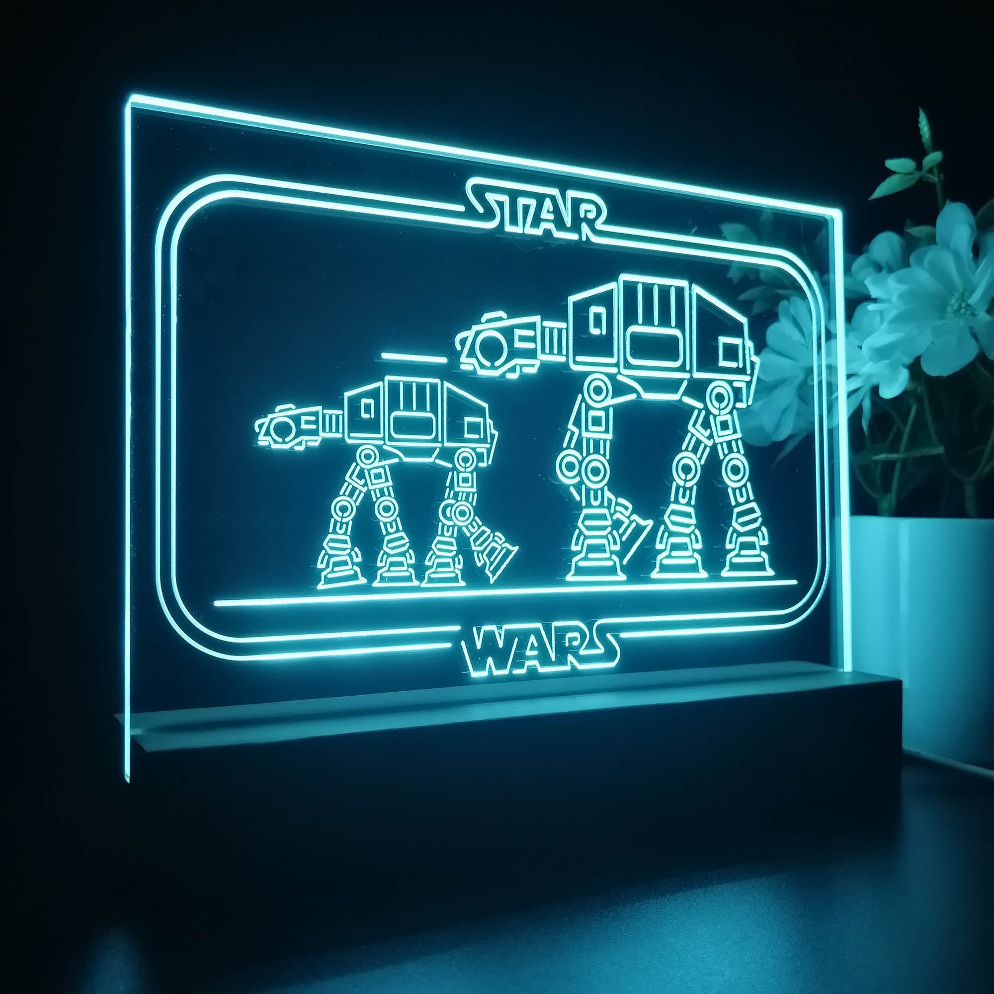 Stars Wars Home Theater 3D Illusion Night Light Desk Lamp