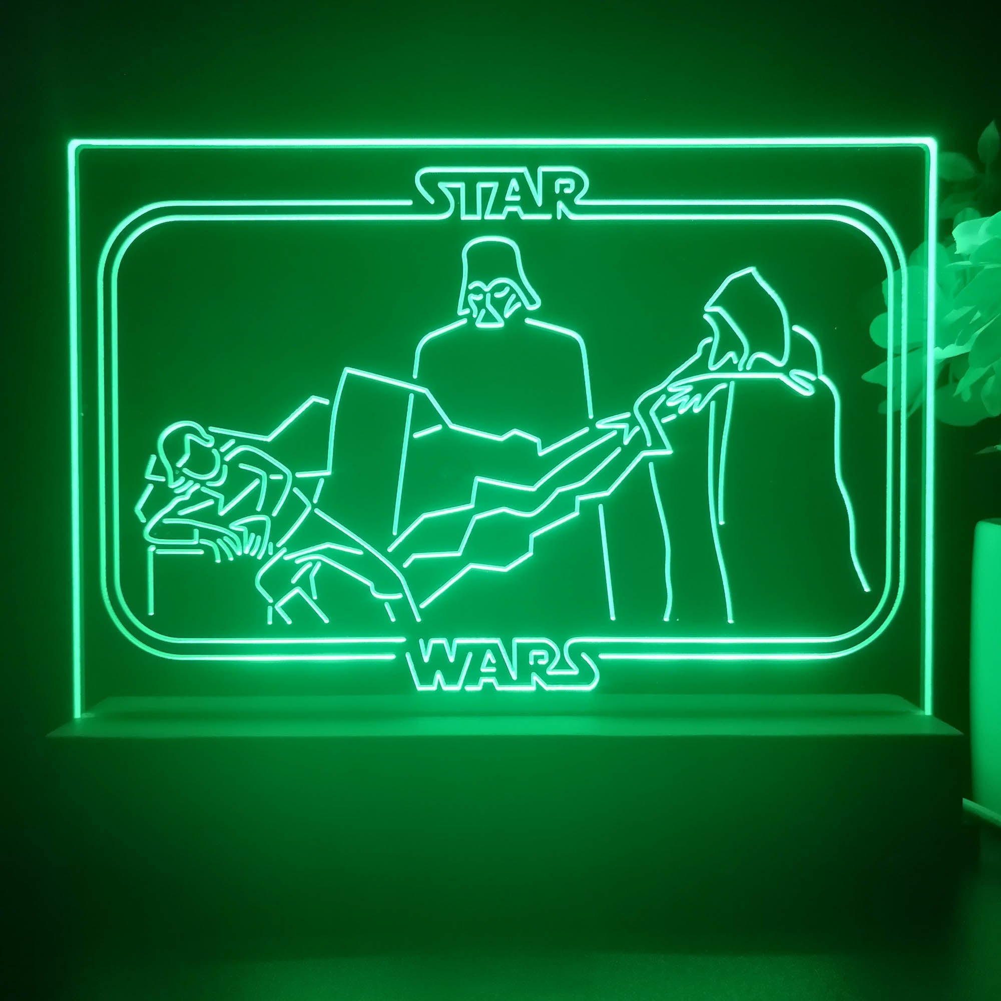 Darth Vader Stars Wars Room 3D Illusion Night Light Desk Lamp