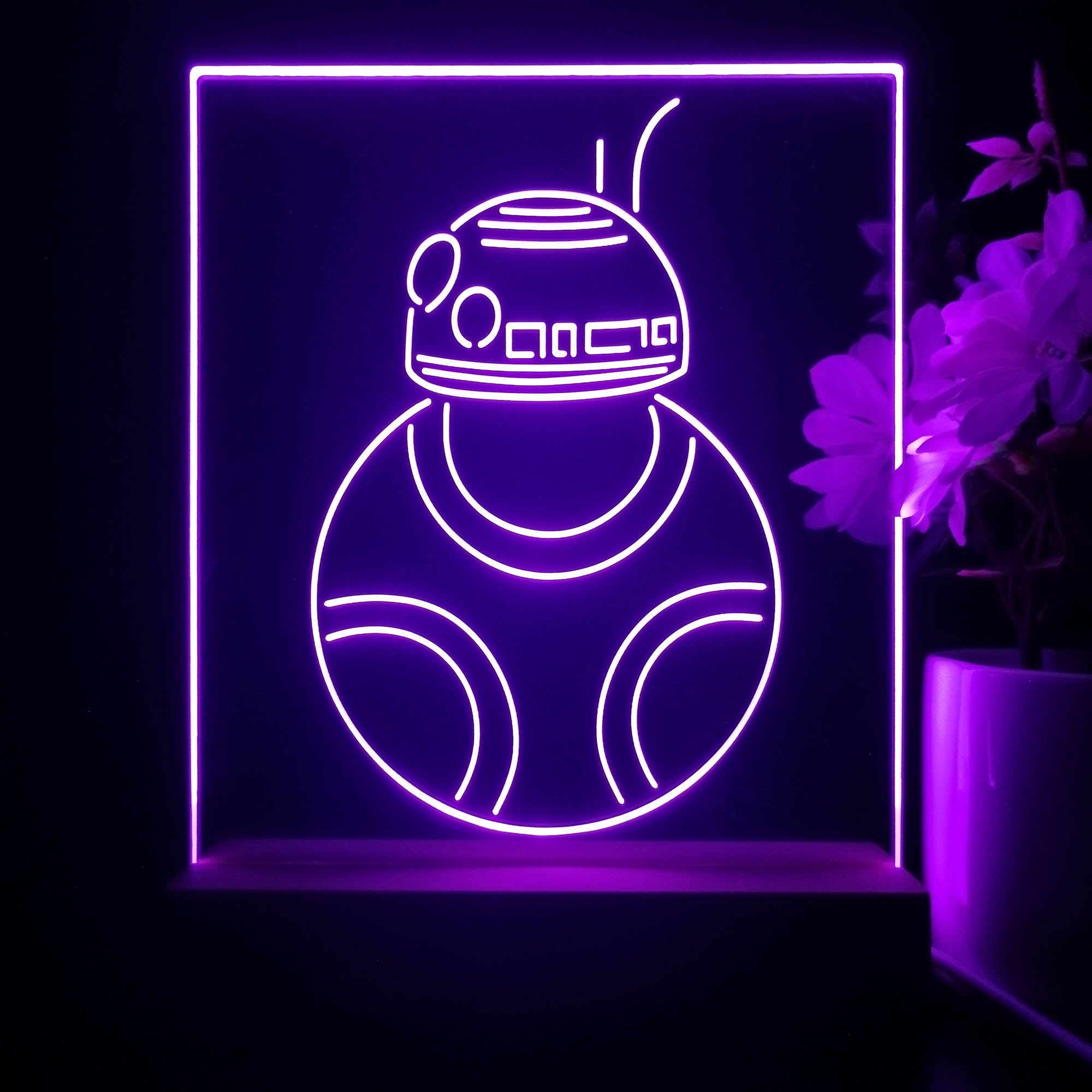 R2-C2 Robot Star Wars 3D Illusion Night Light Desk Lamp