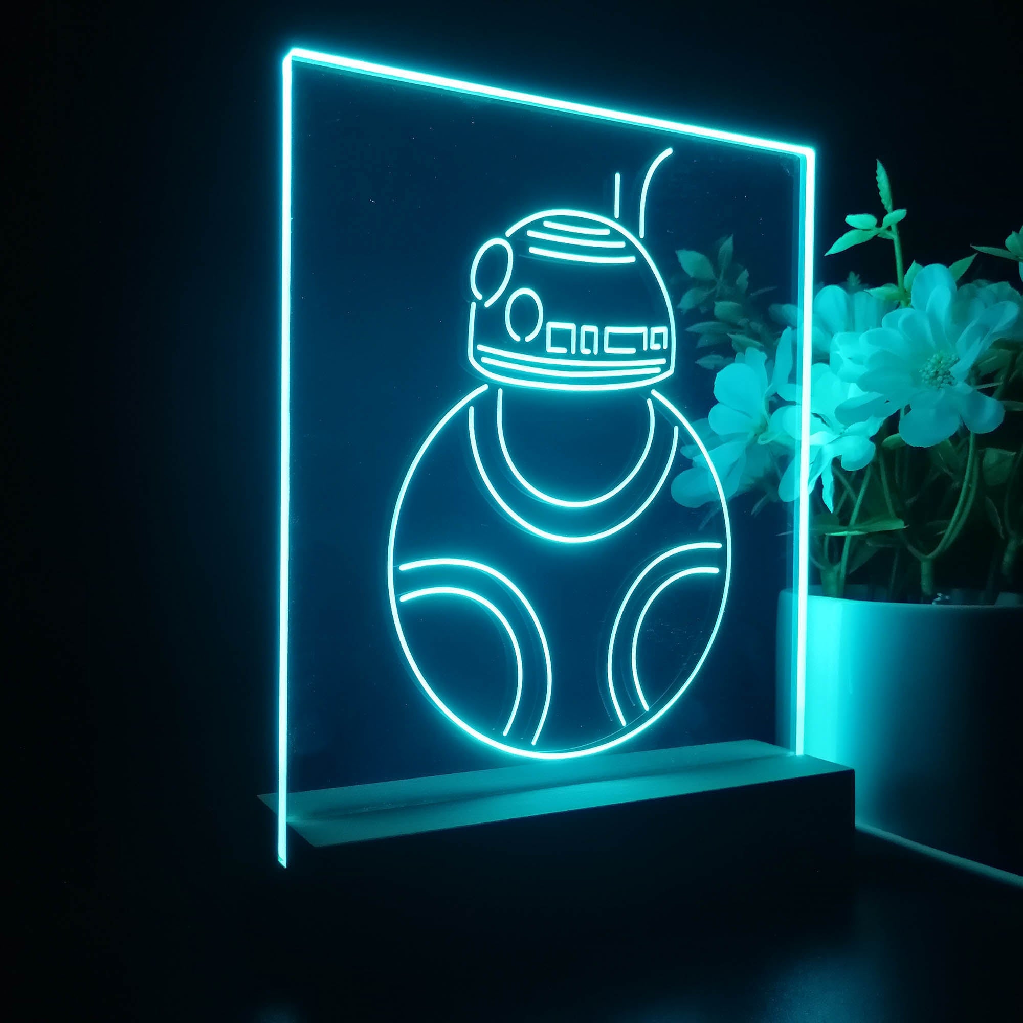 R2-C2 Robot Star Wars 3D Illusion Night Light Desk Lamp
