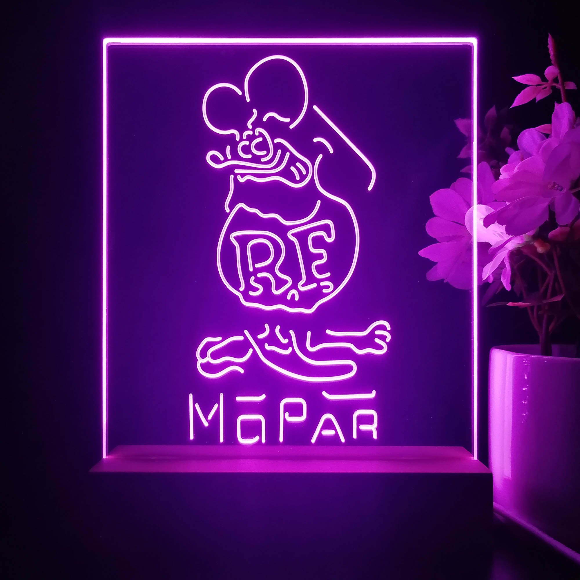 Rat Fink Retro RF Mopar 3D Illusion Night Light Desk Lamp