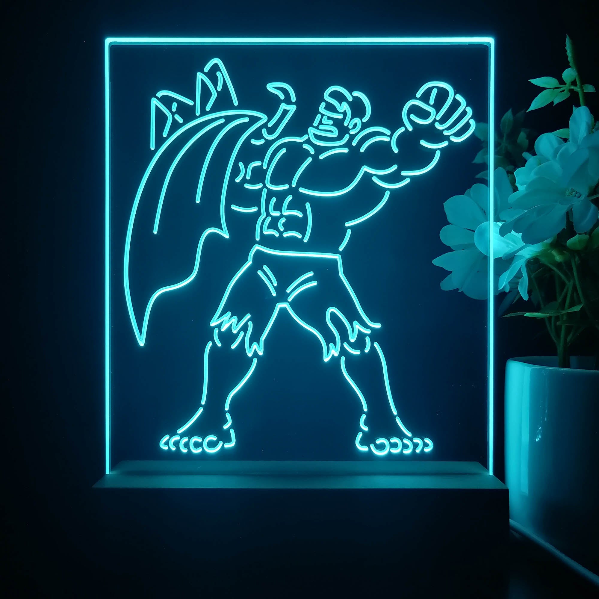 The Incredible Hulk 3D Illusion Night Light Desk Lamp