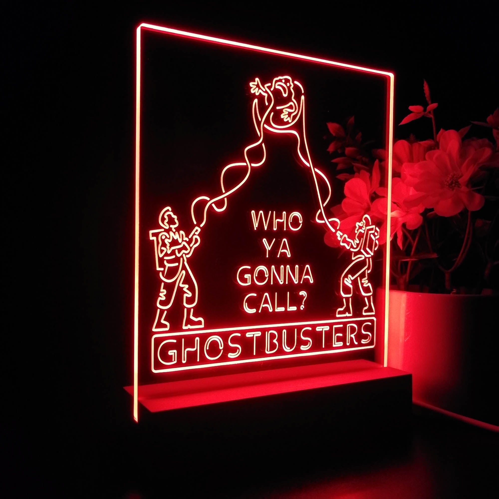 GhostBusters 3D Illusion Night Light Desk Lamp