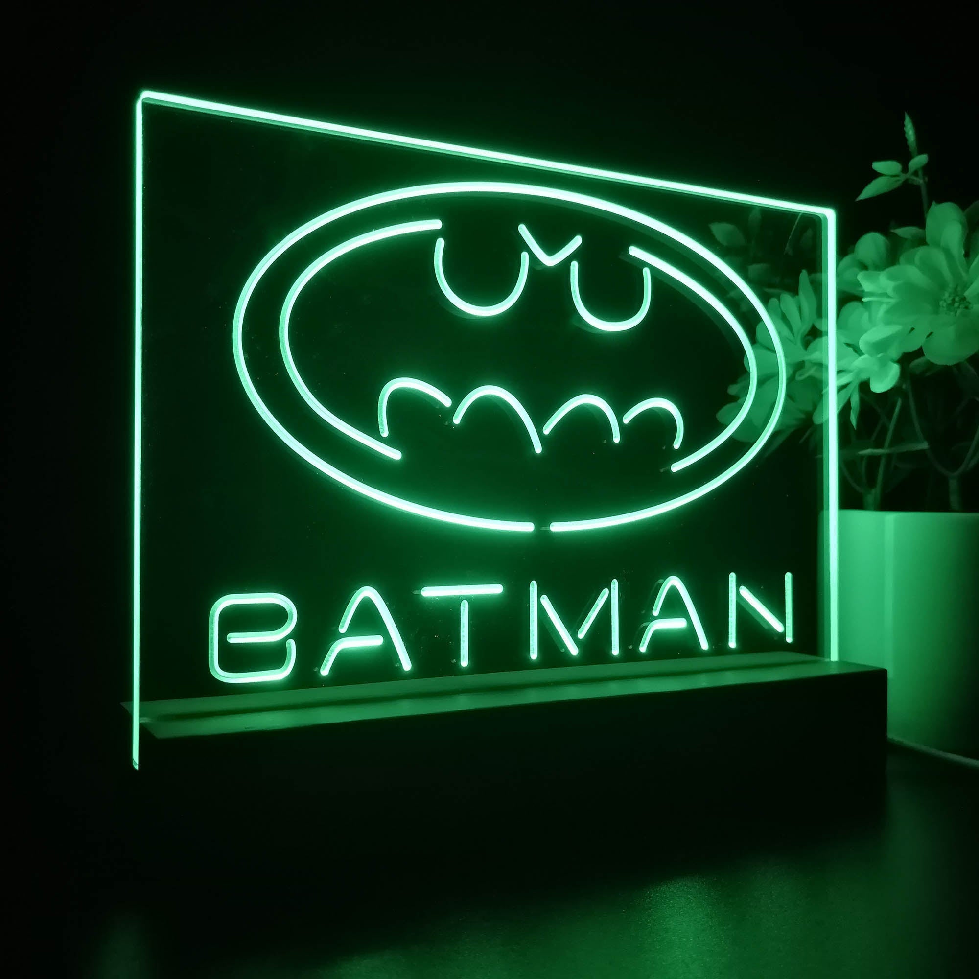 Batman Hero 3D Illusion Night Light Desk Lamp