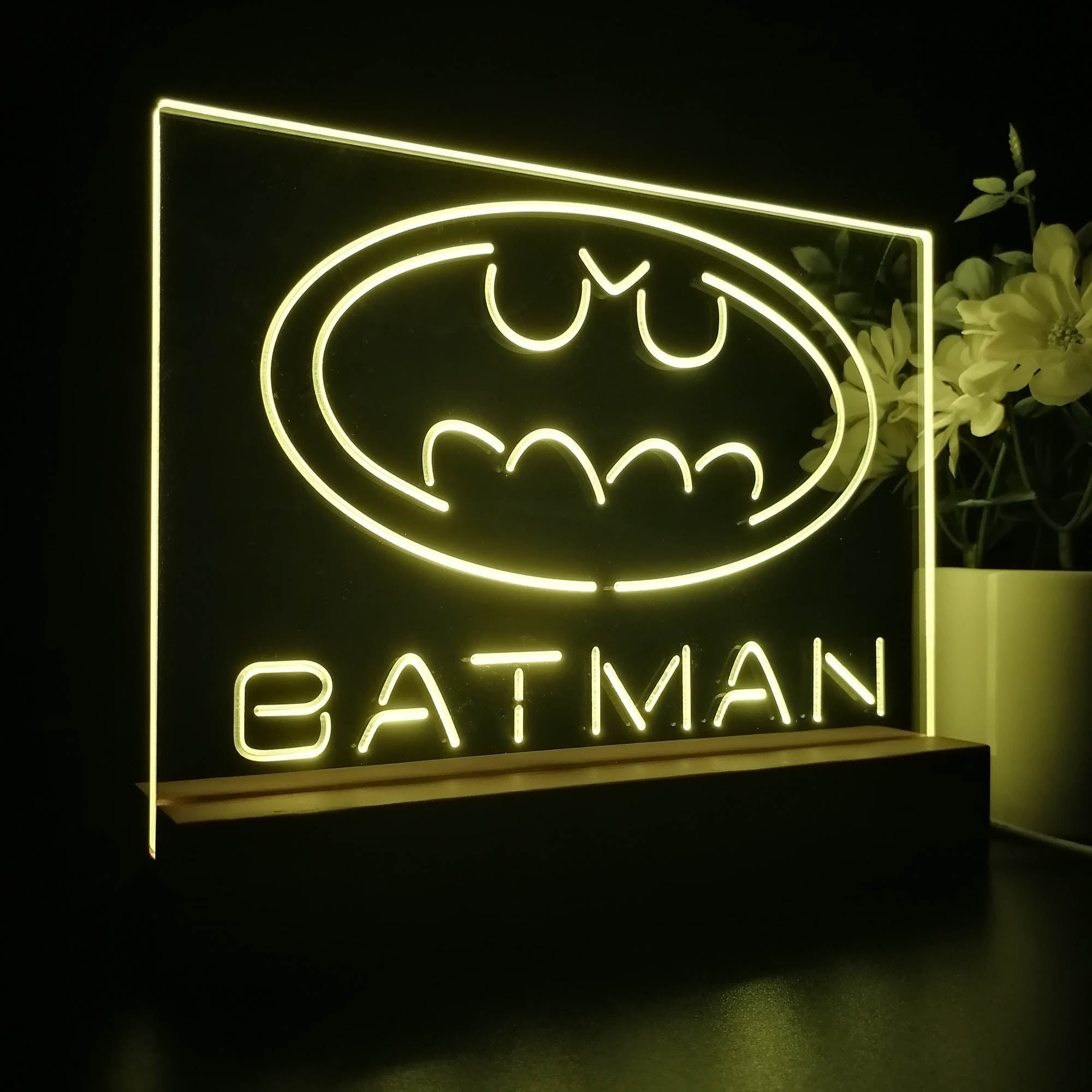 Batman Hero 3D Illusion Night Light Desk Lamp