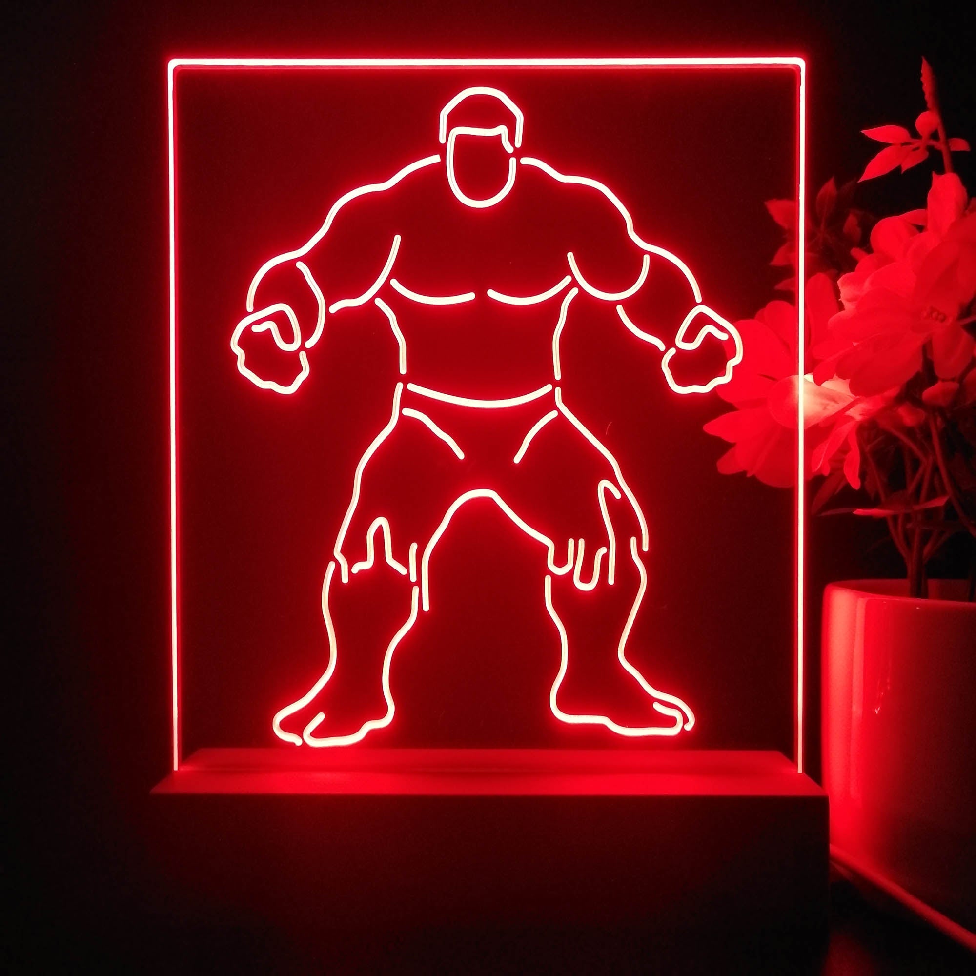 The Hulk Marvels 3D Illusion Night Light Desk Lamp