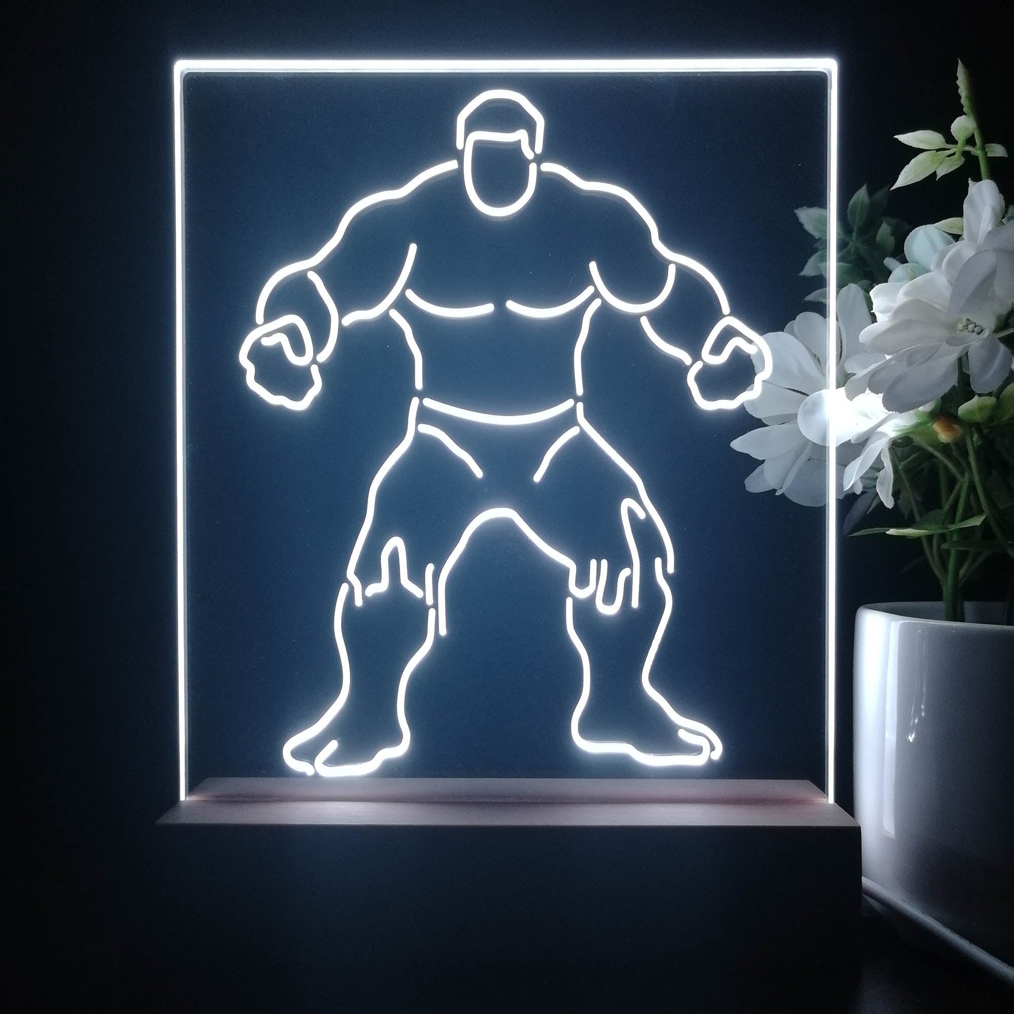 The Hulk Marvels 3D Illusion Night Light Desk Lamp