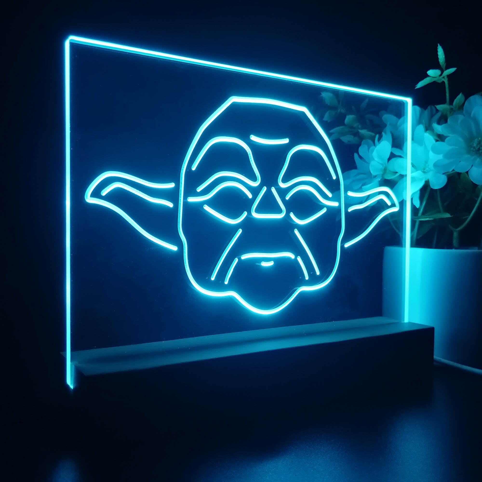 Stars Wars Yoda 3D Illusion Night Light Desk Lamp