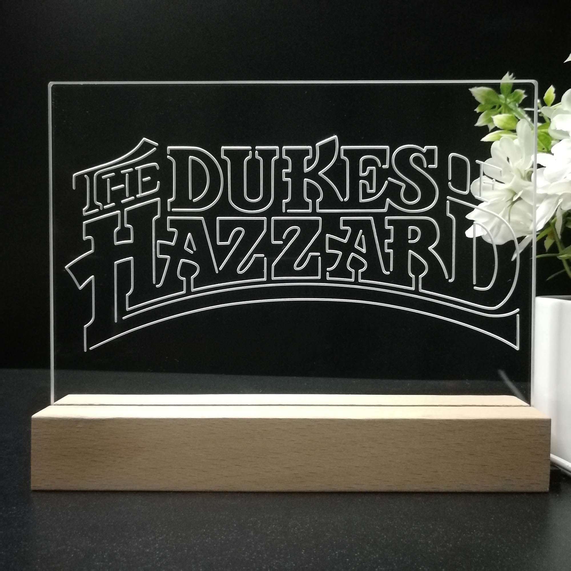 The Dukes of Hazzard 3D Illusion Night Light Desk Lamp