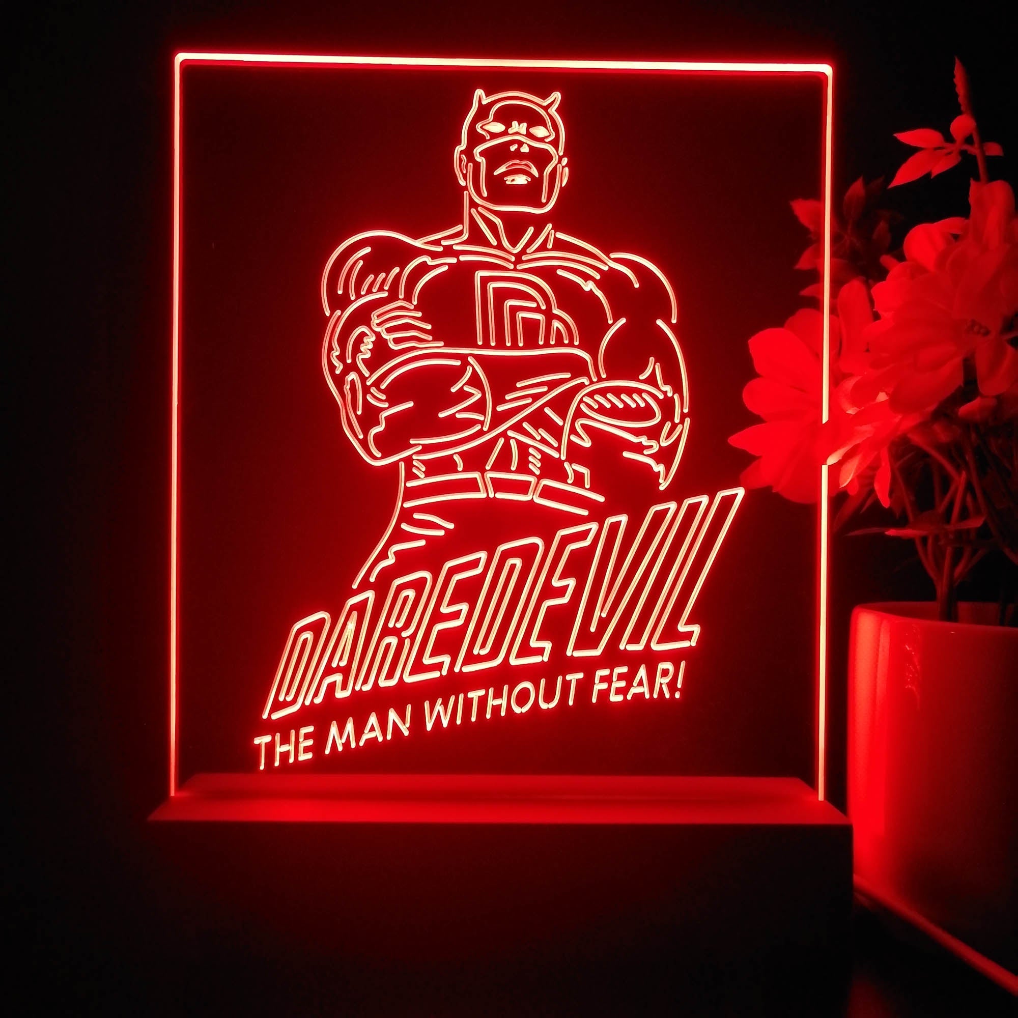 Daredevil 3D Illusion Night Light Desk Lamp