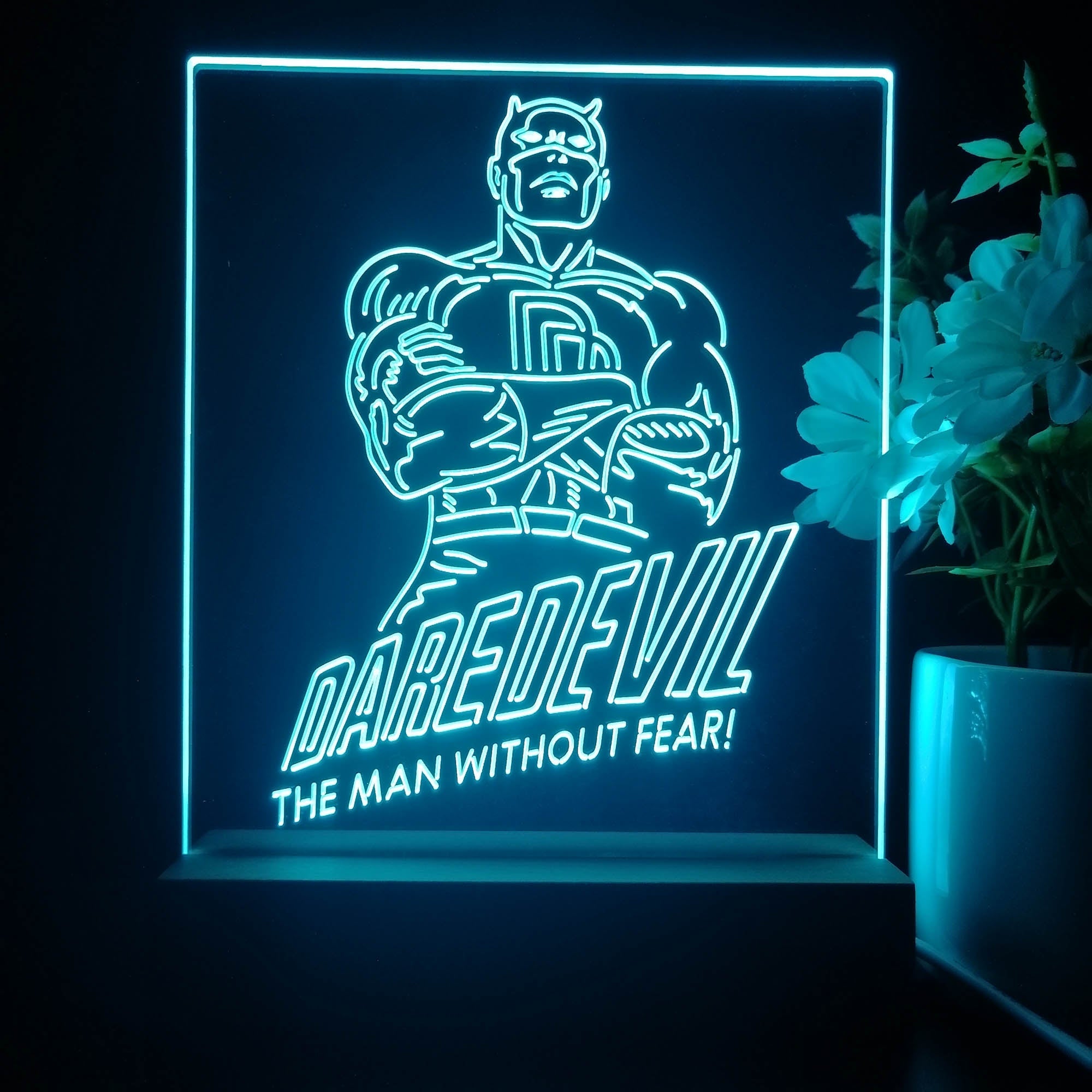 Daredevil 3D Illusion Night Light Desk Lamp