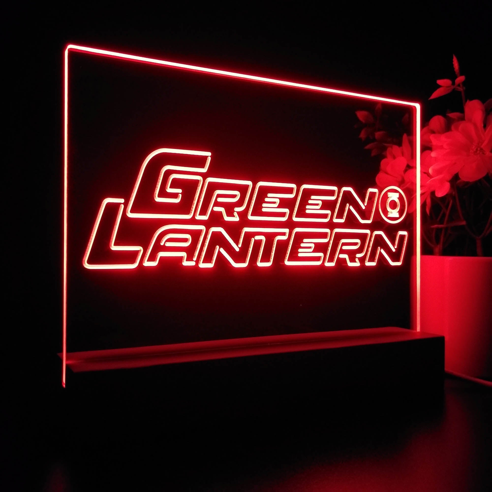 Green Lantern 3D Illusion Night Light Desk Lamp